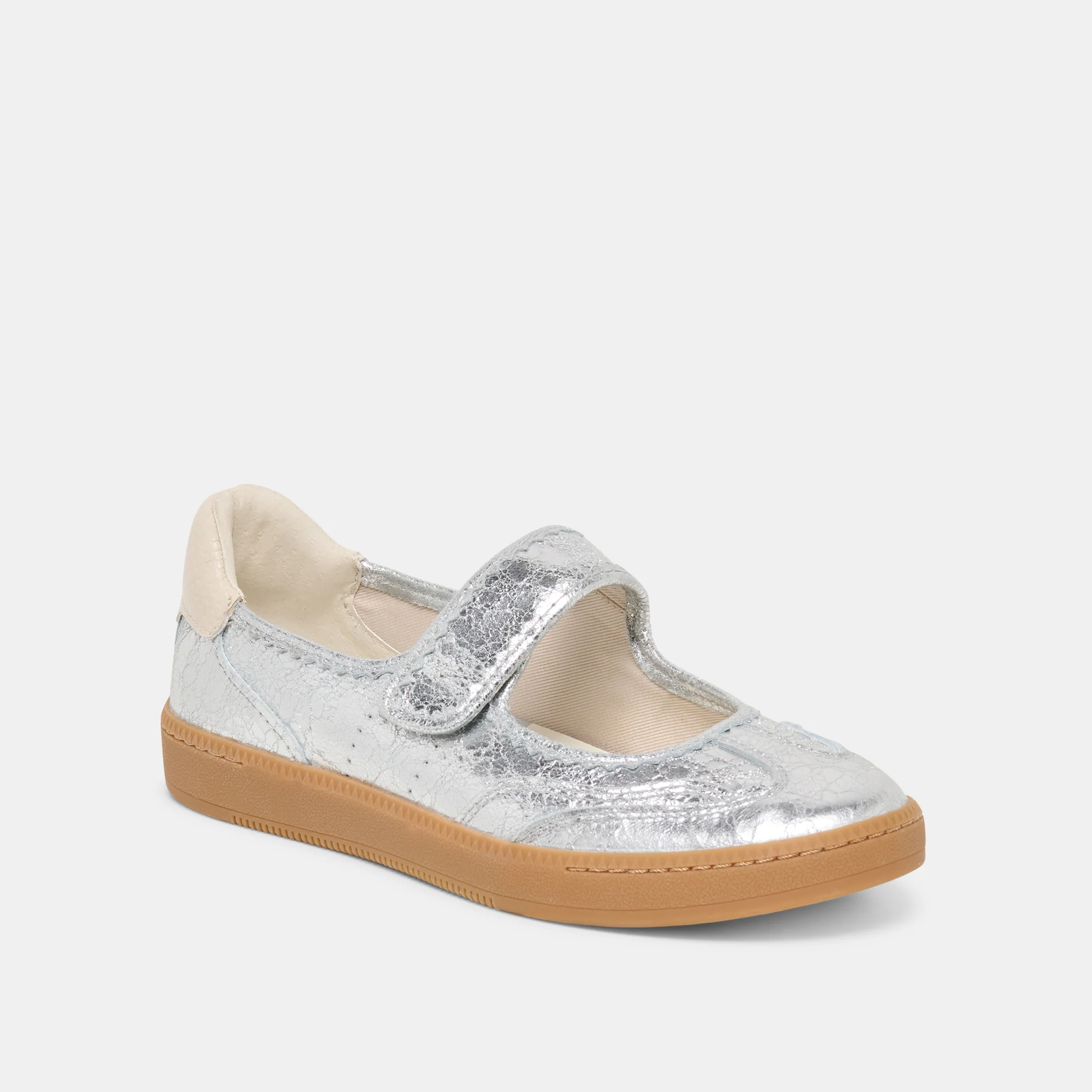 NANET SNEAKERS SILVER LEATHER - Image 3
