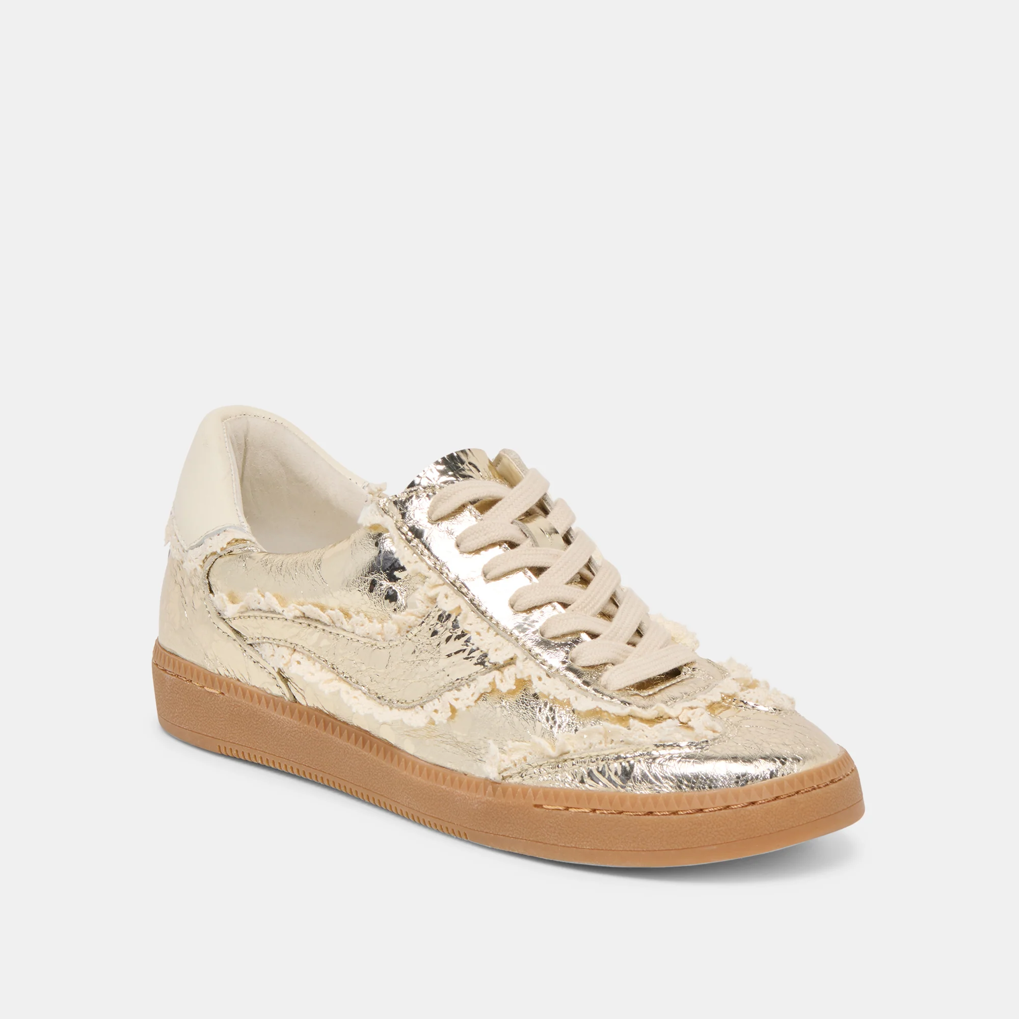 NOTICE LACE SNEAKERS PLATINUM DISTRESSED LEATHER - Image 3