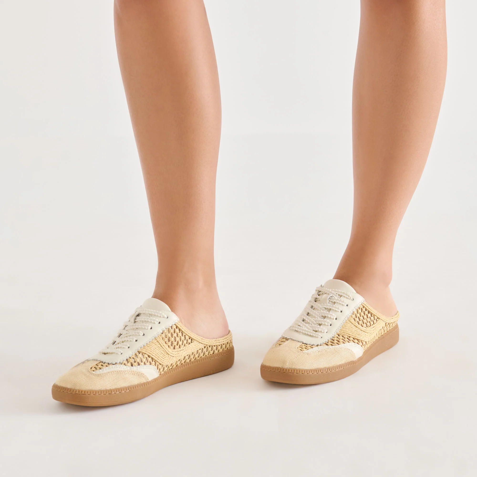 NOTICE SLIDE WOVEN SNEAKERS LT NATURAL WOVEN RAFFIA - Image 2