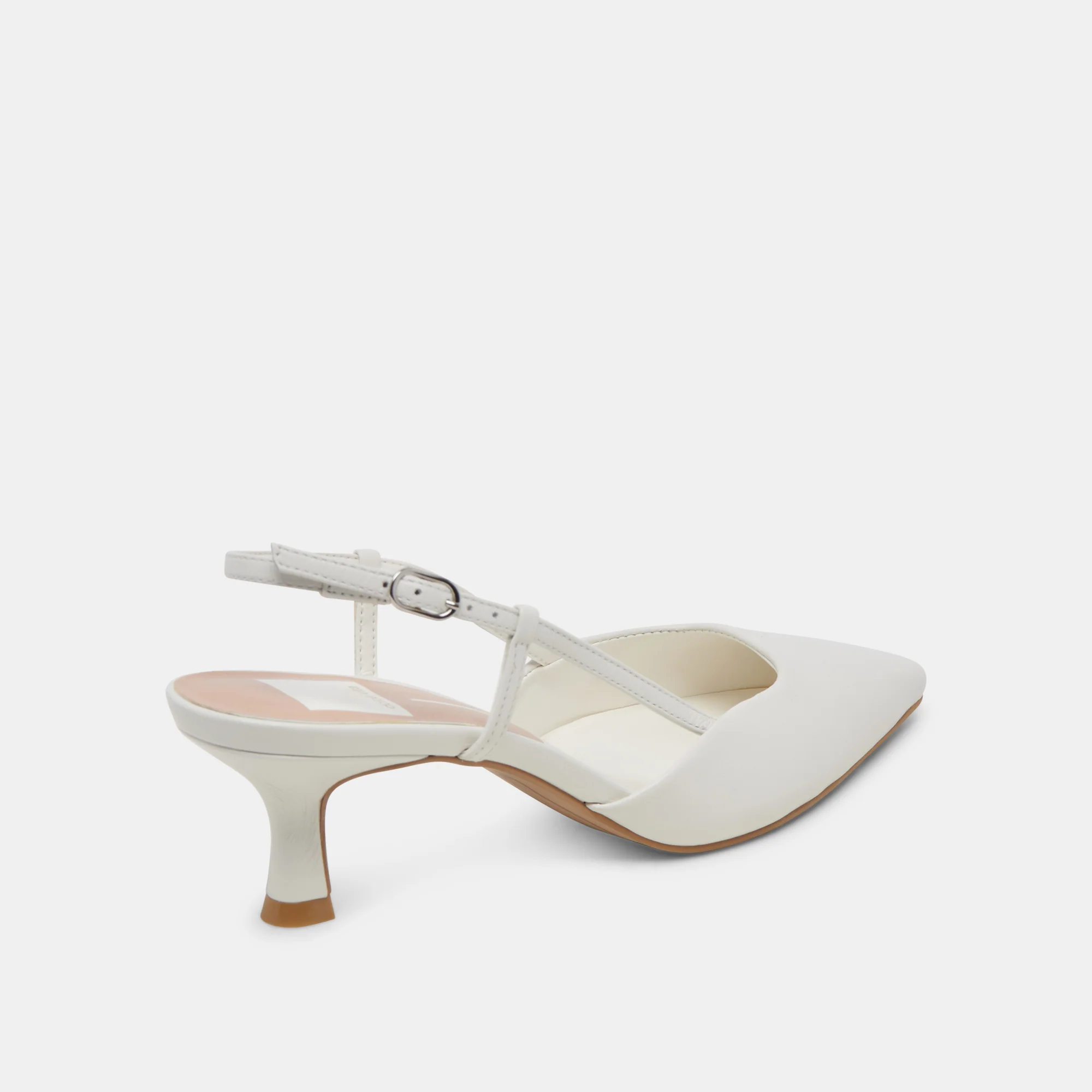 ODELA HEELS WHITE LEATHER - Image 5