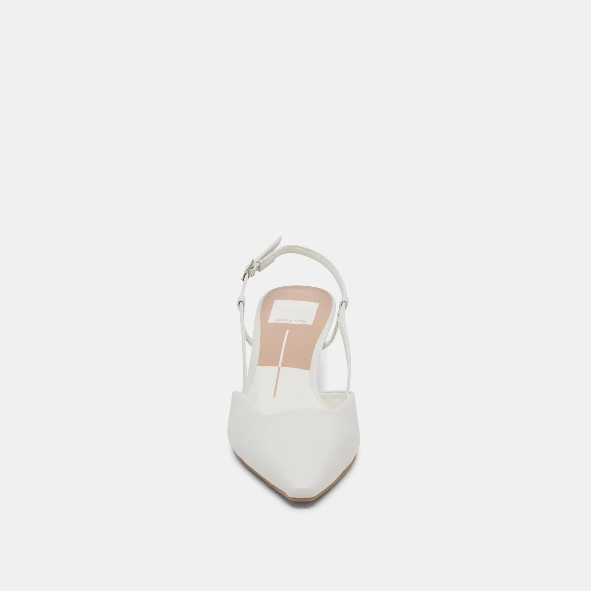 ODELA HEELS WHITE LEATHER - Image 8