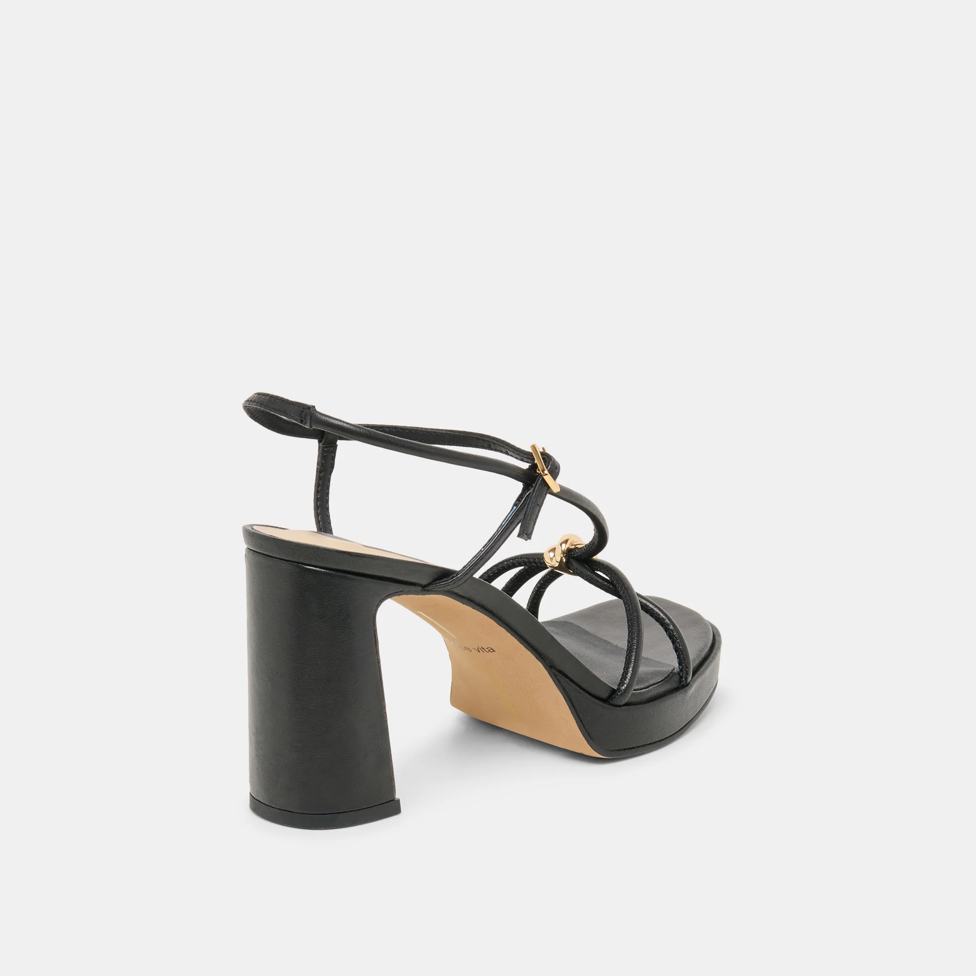 ODETE HEELS BLACK LEATHER - Image 3