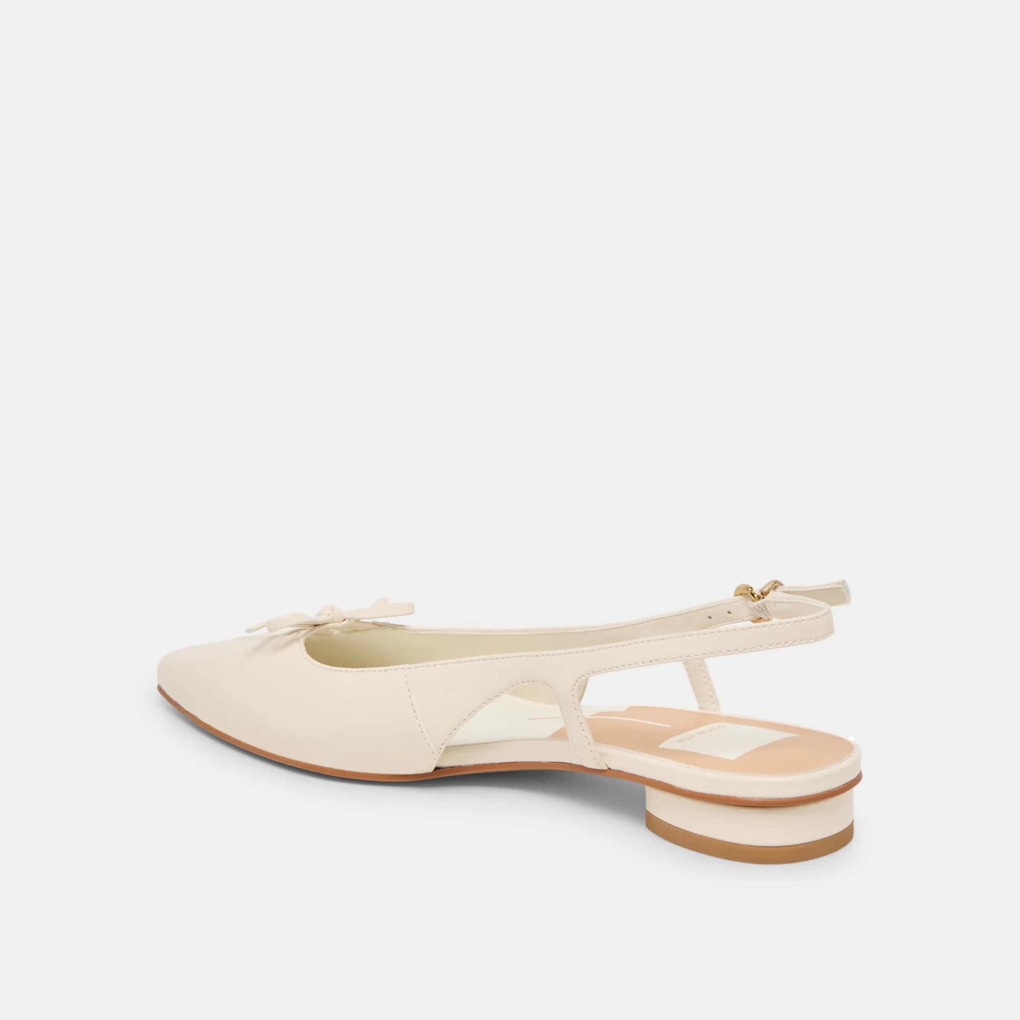 OWANA FLATS OFF WHITE LEATHER - Image 7