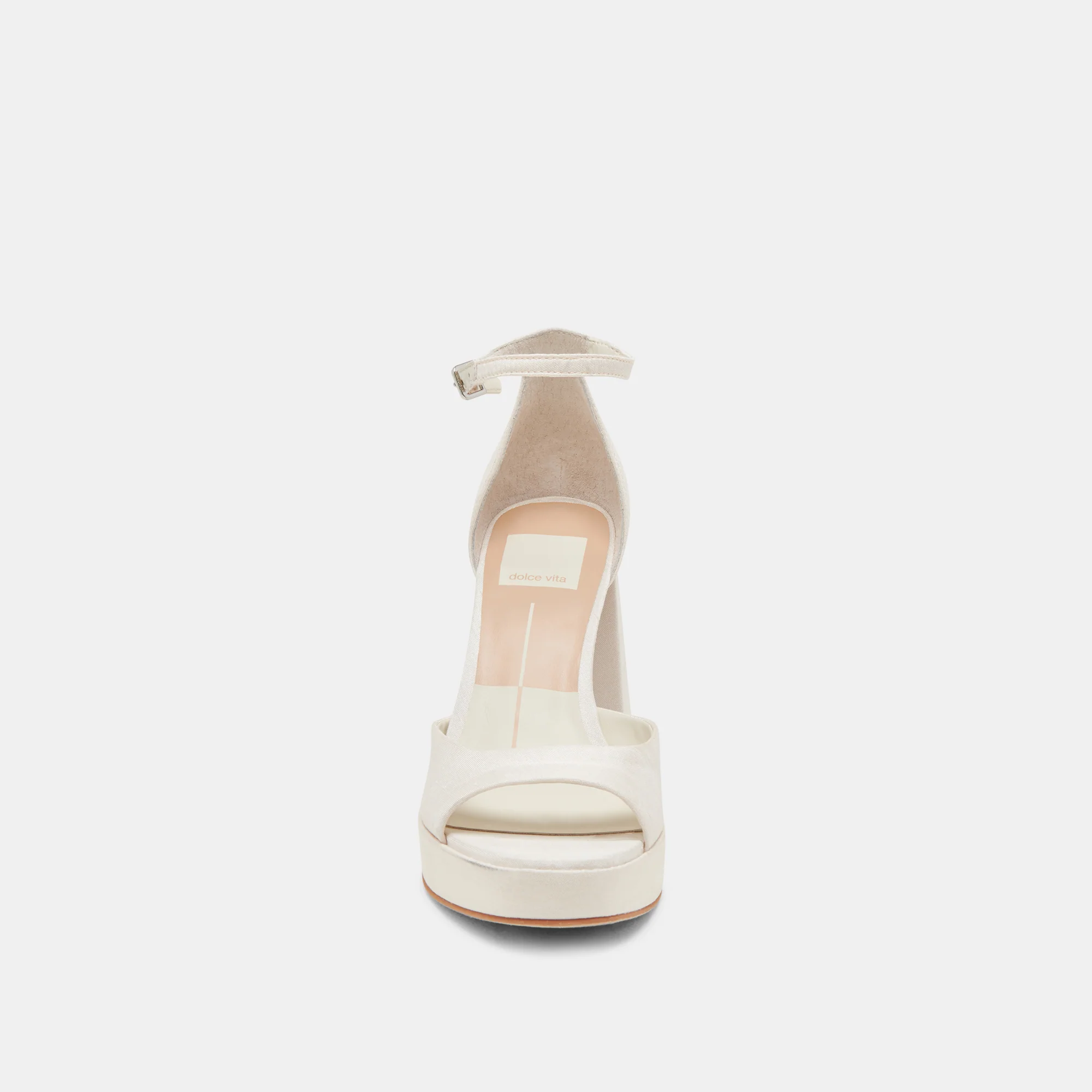PANDRO HEELS WHITE SATIN - Image 8