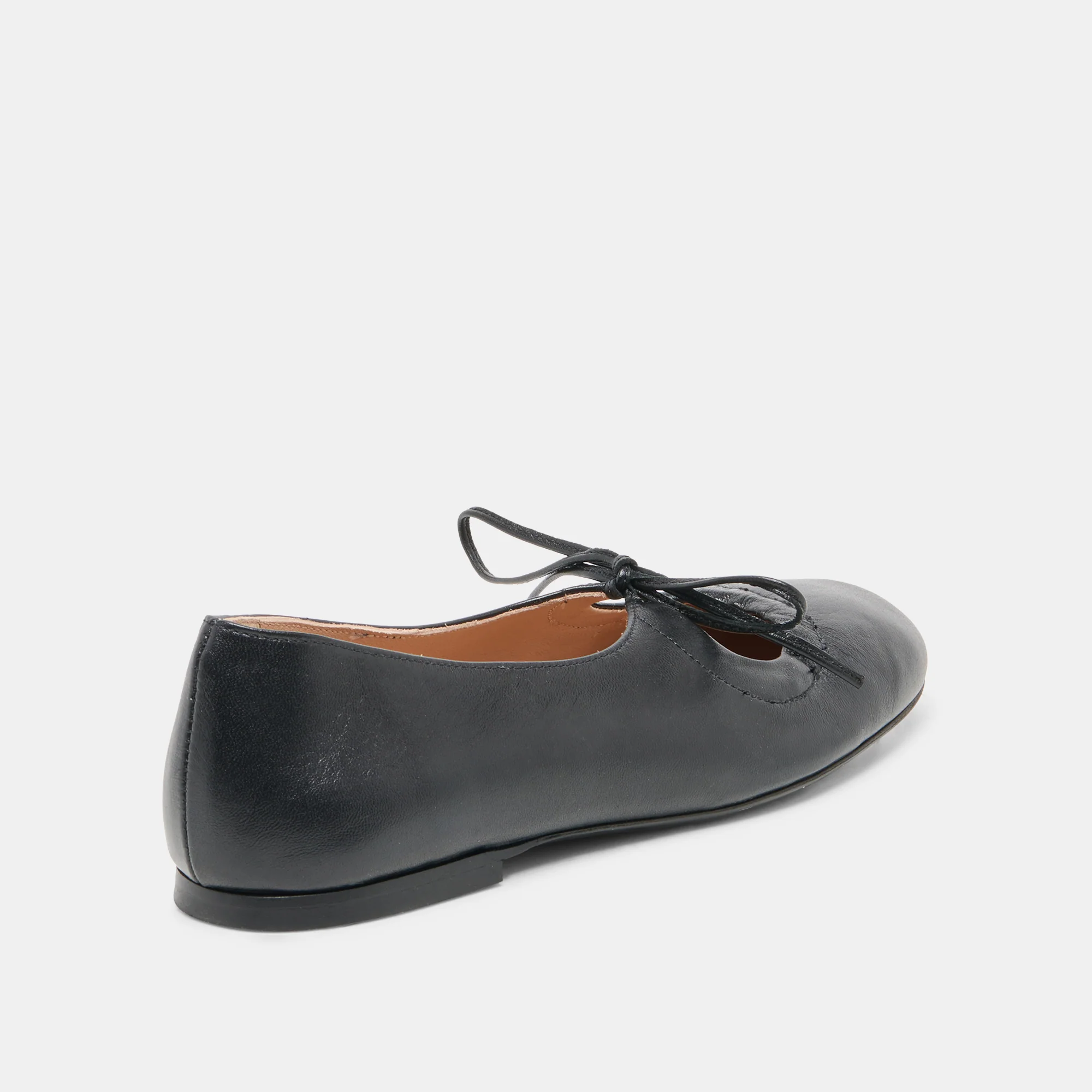 PAZEY BALLET FLATS BLACK LEATHER - Image 3