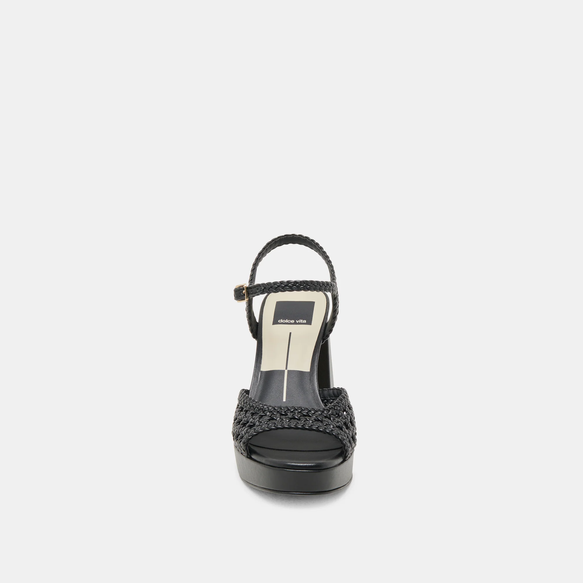 PEYTEN WIDE HEELS BLACK WOVEN STELLA - Image 6