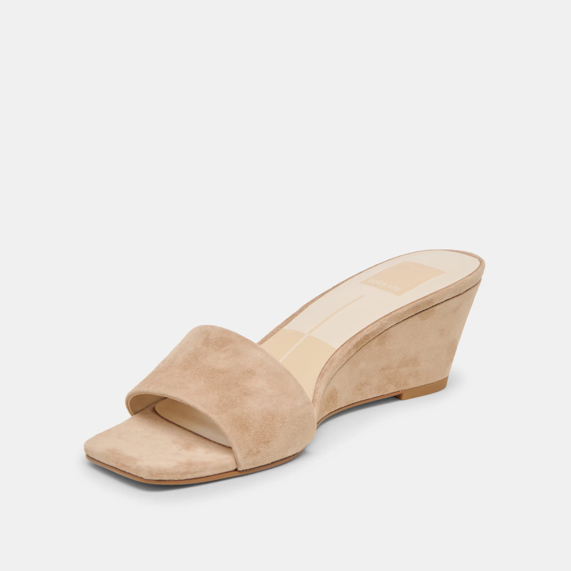 QAILY WIDE WEDGES CAMEL SUEDE - Image 4