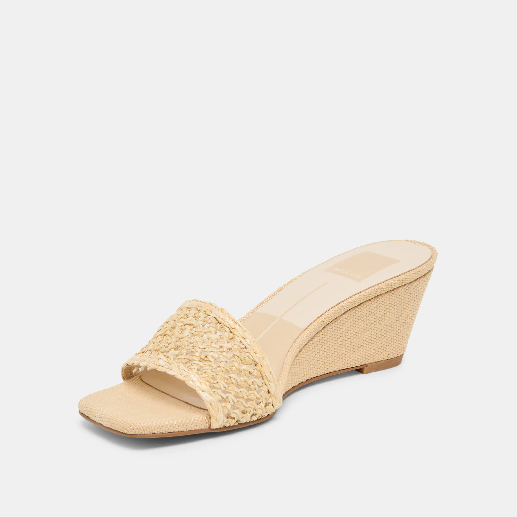 QAILY WIDE WEDGES LT NATURAL RAFFIA - Image 4