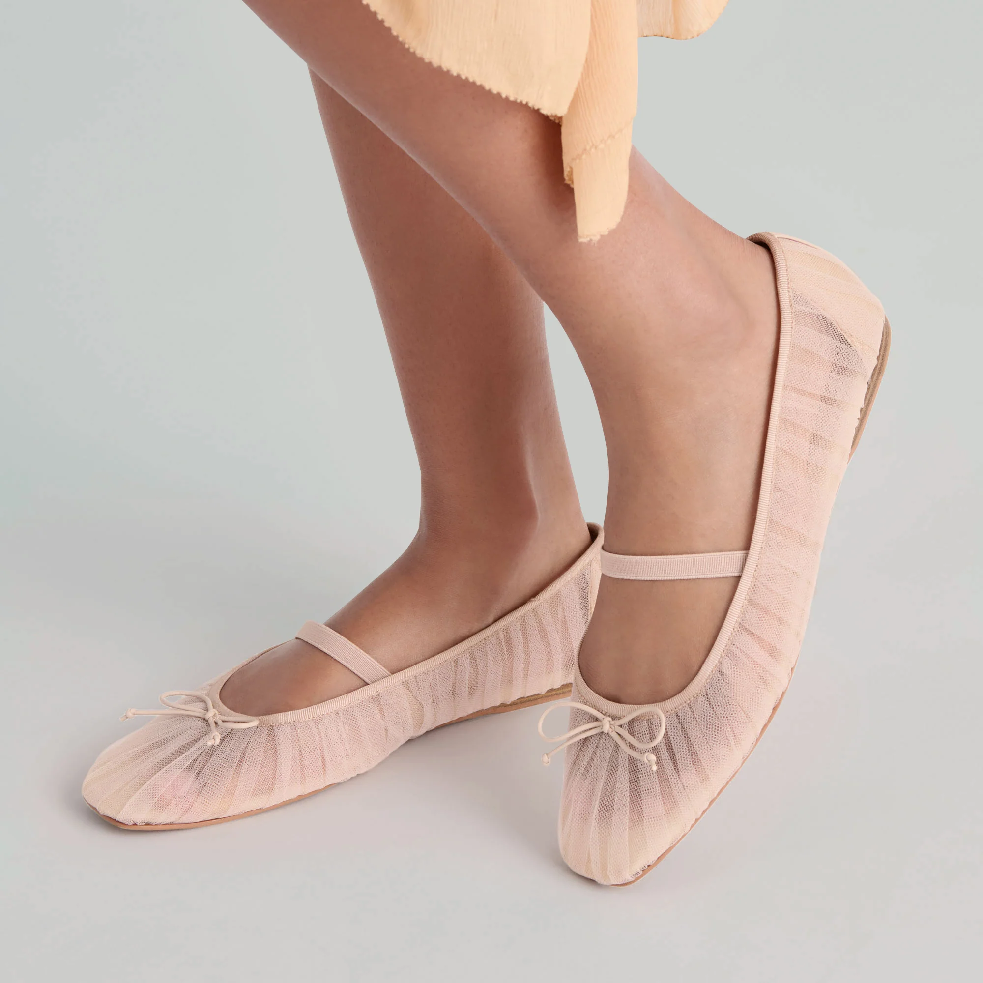RAEVEN BALLET FLATS PRALINE TULLE - Image 4