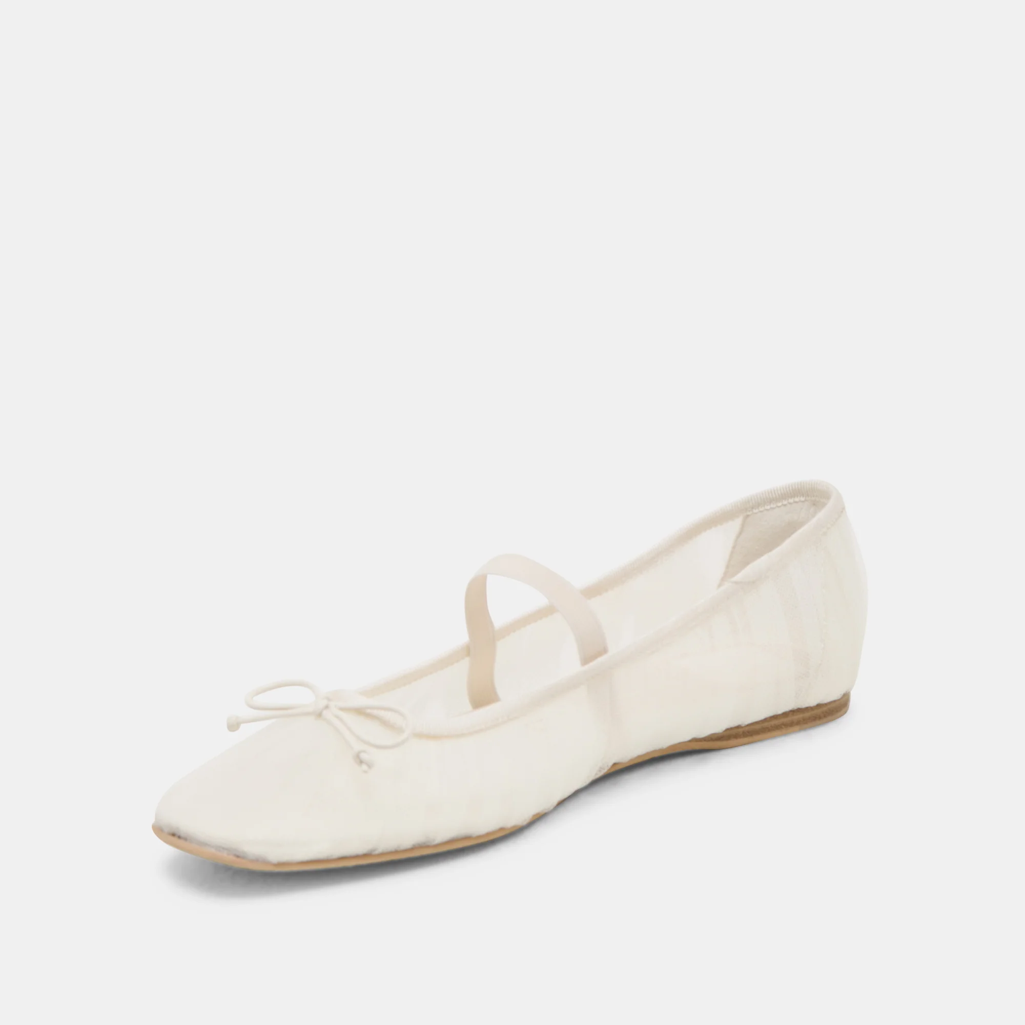 RAEVEN BALLET FLATS WHITE TULLE - Image 4