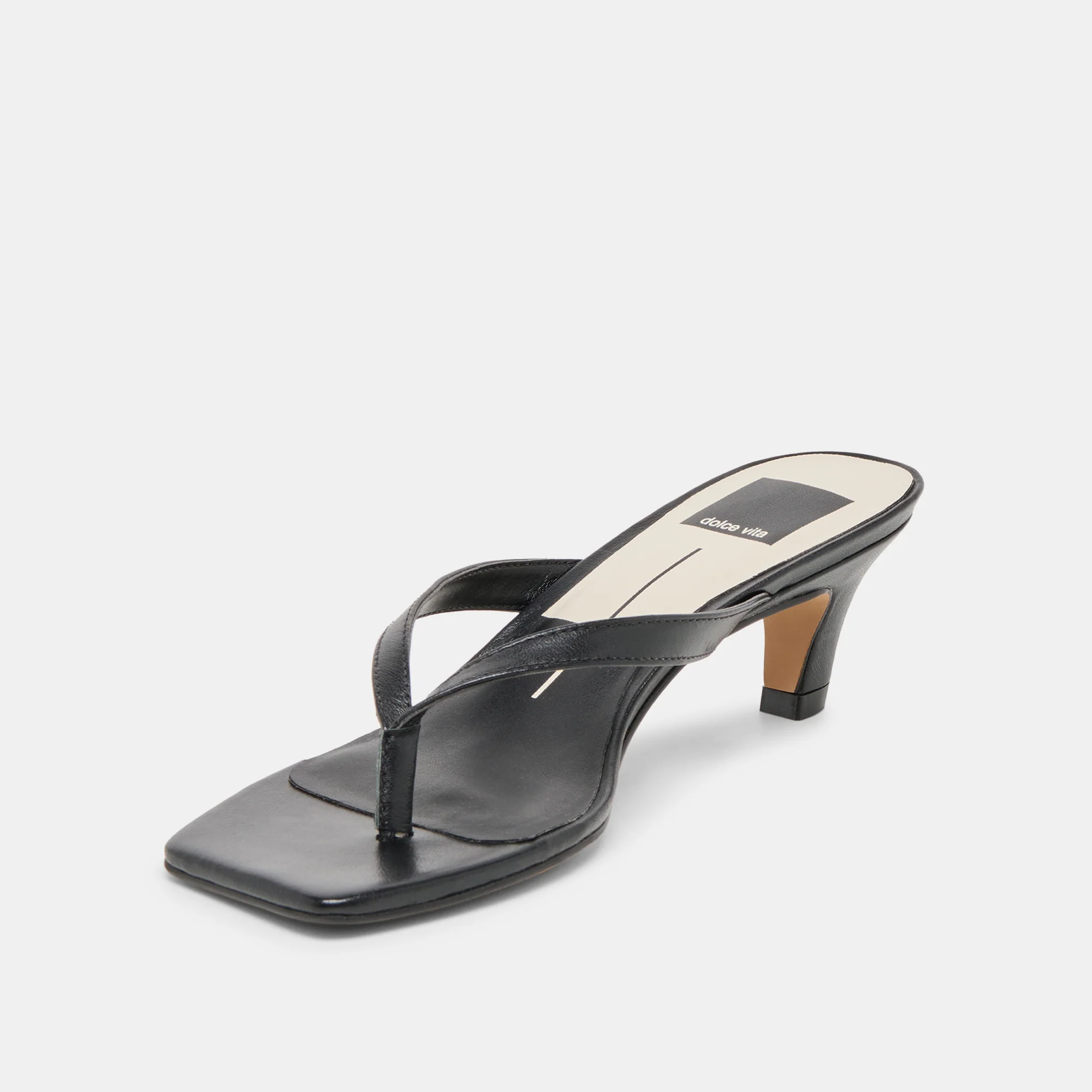 RAMIA HEELS BLACK LEATHER - Image 6
