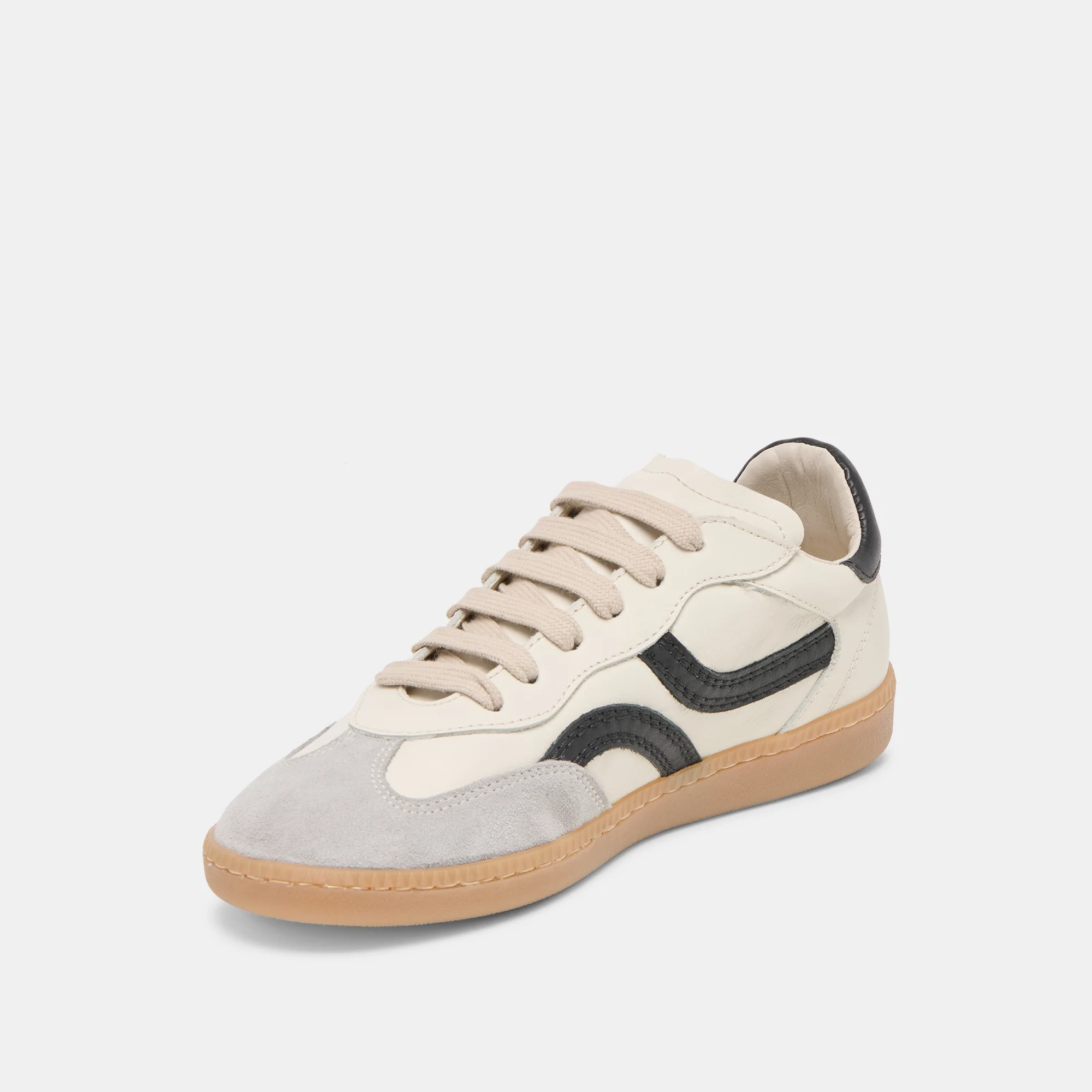 REBEL SNEAKERS WHITE BLACK LEATHER - Image 8