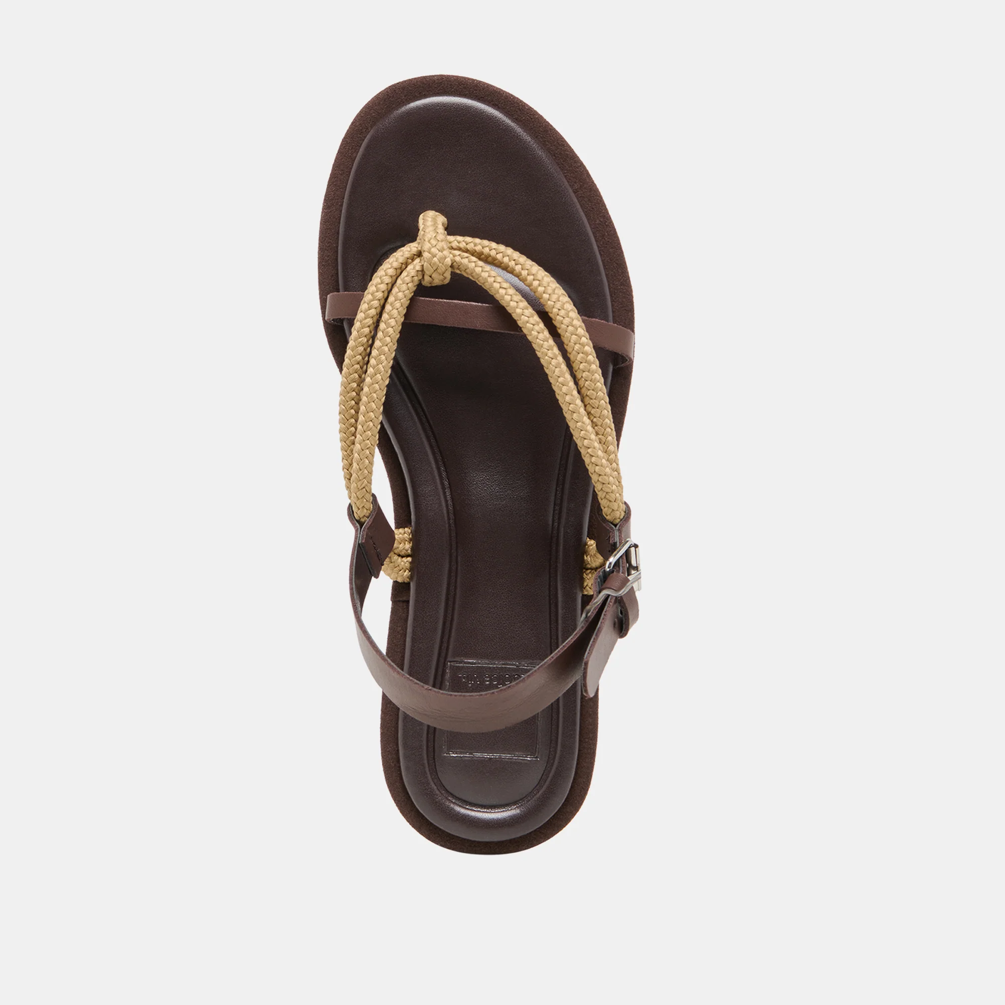 REED SANDALS DK BROWN LEATHER - Image 9