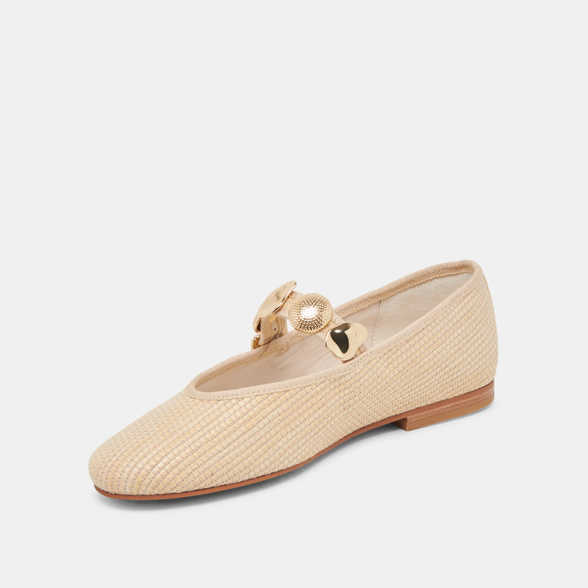 RELAN BALLET FLATS LT NATURAL RAFFIA - Image 6