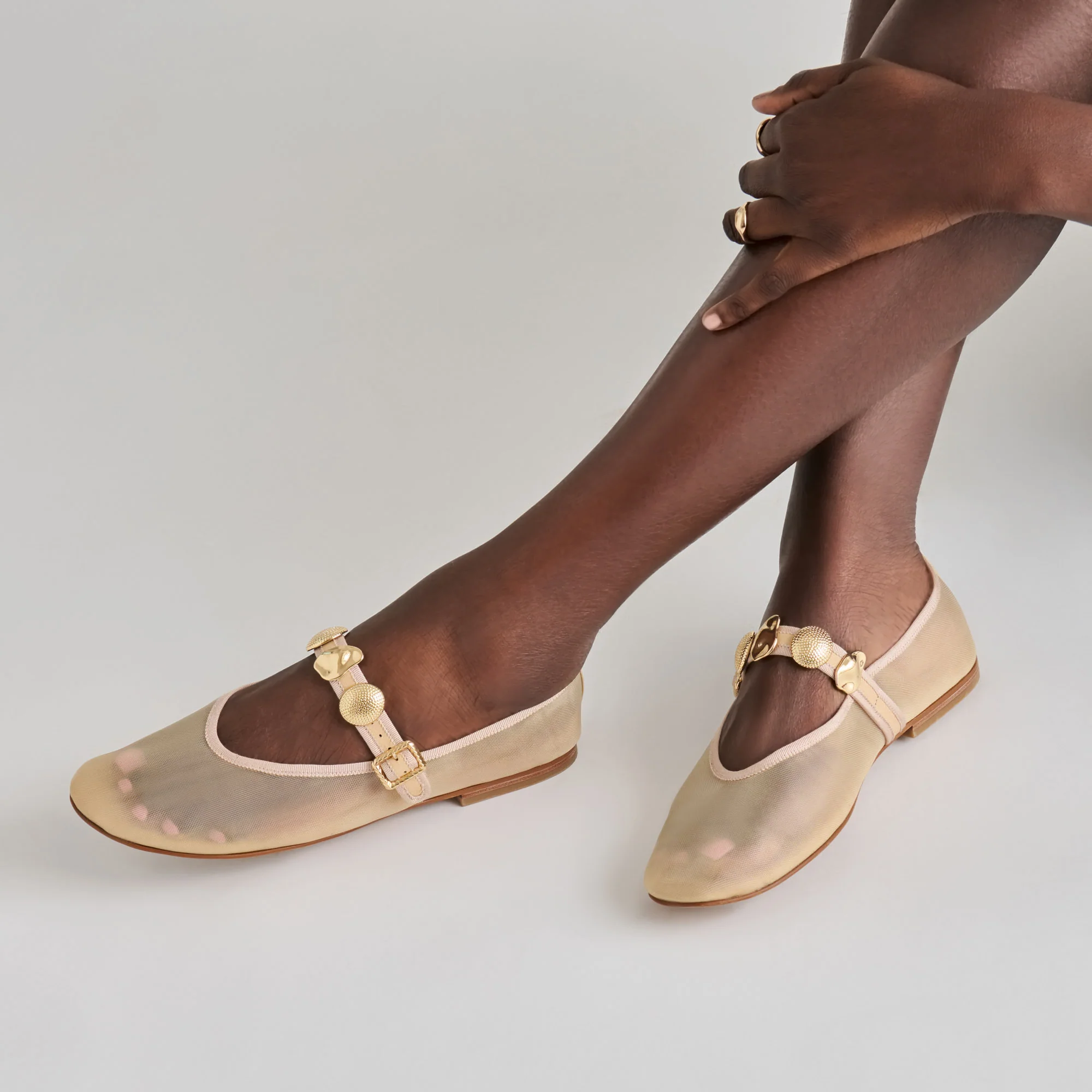 RELAN MESH BALLET FLATS FRENCH VANILLA MESH - Image 2
