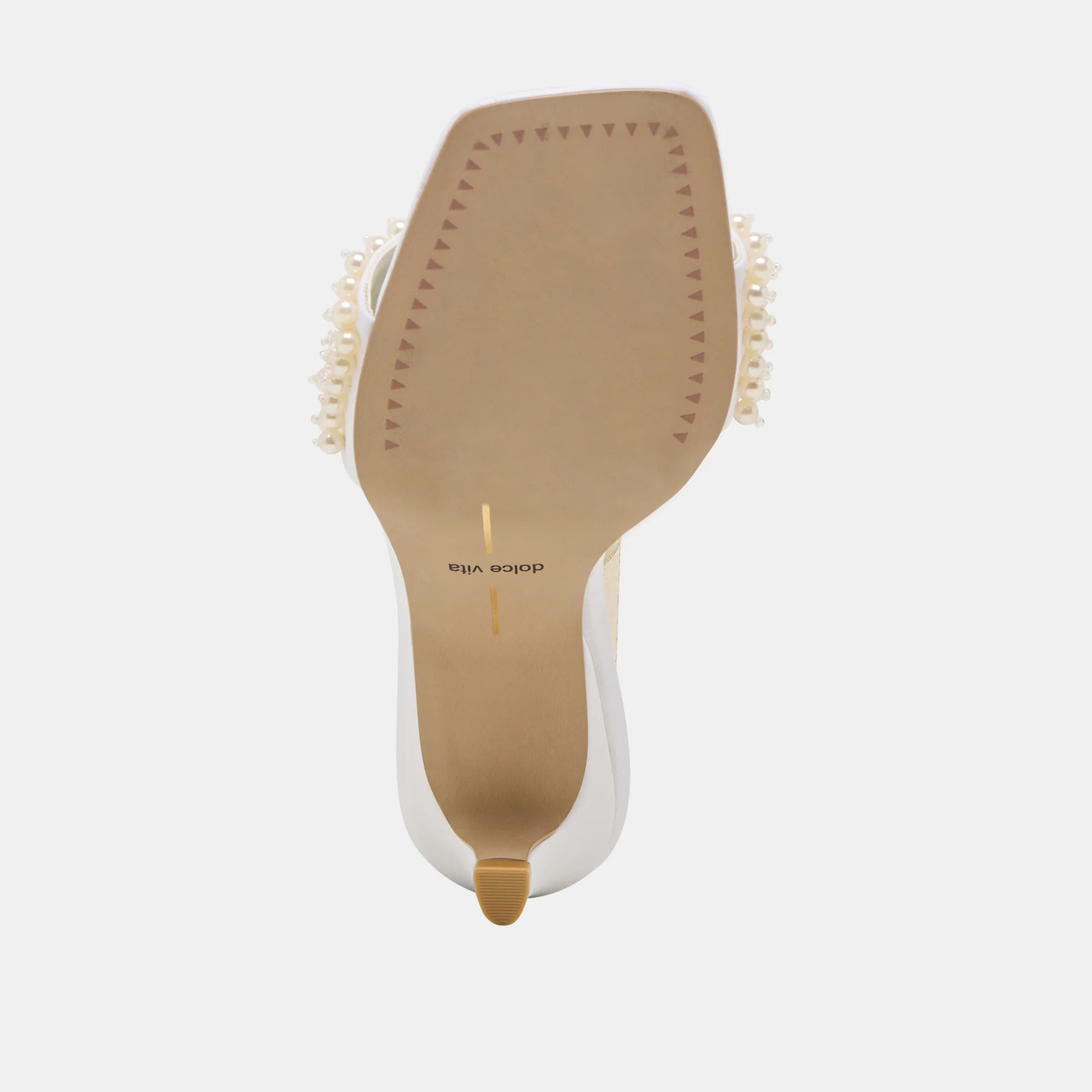 REXA PEARL HEELS OFF WHITE SATIN - Image 12