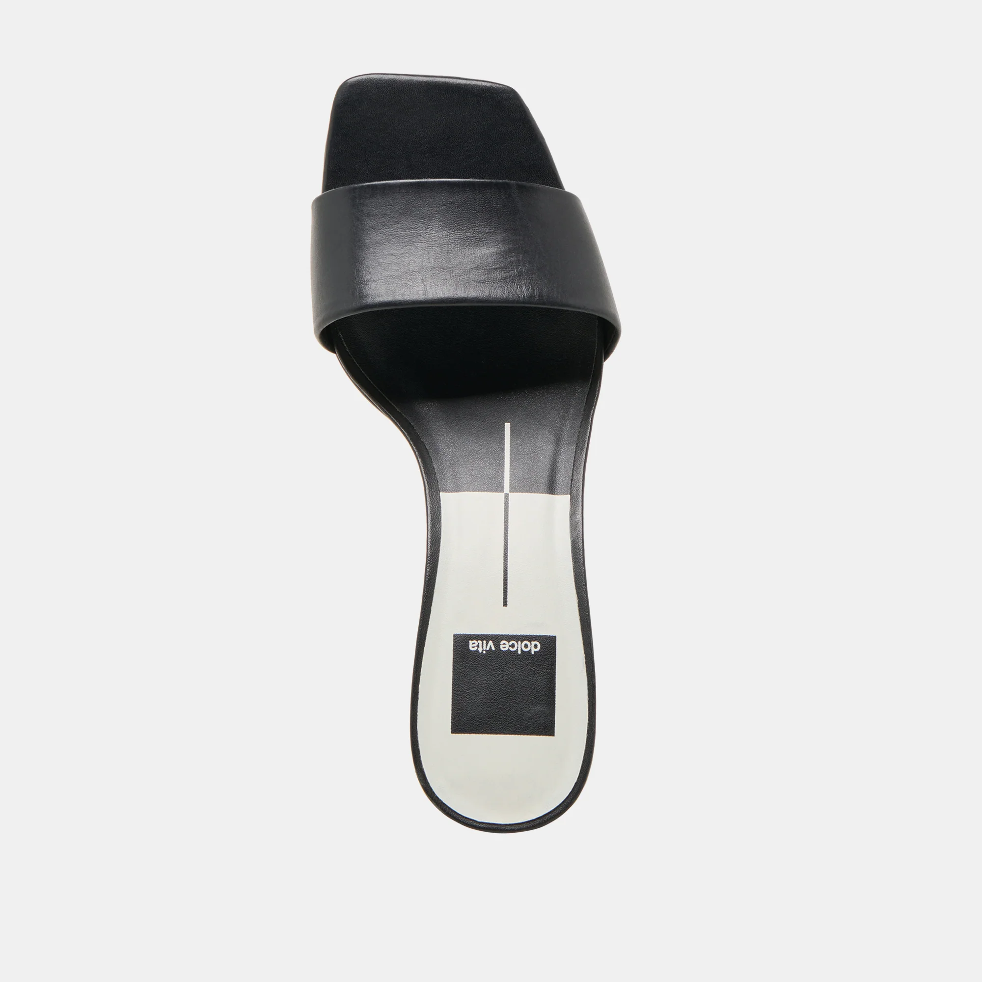 REXA WIDE HEELS BLACK LEATHER - Image 8