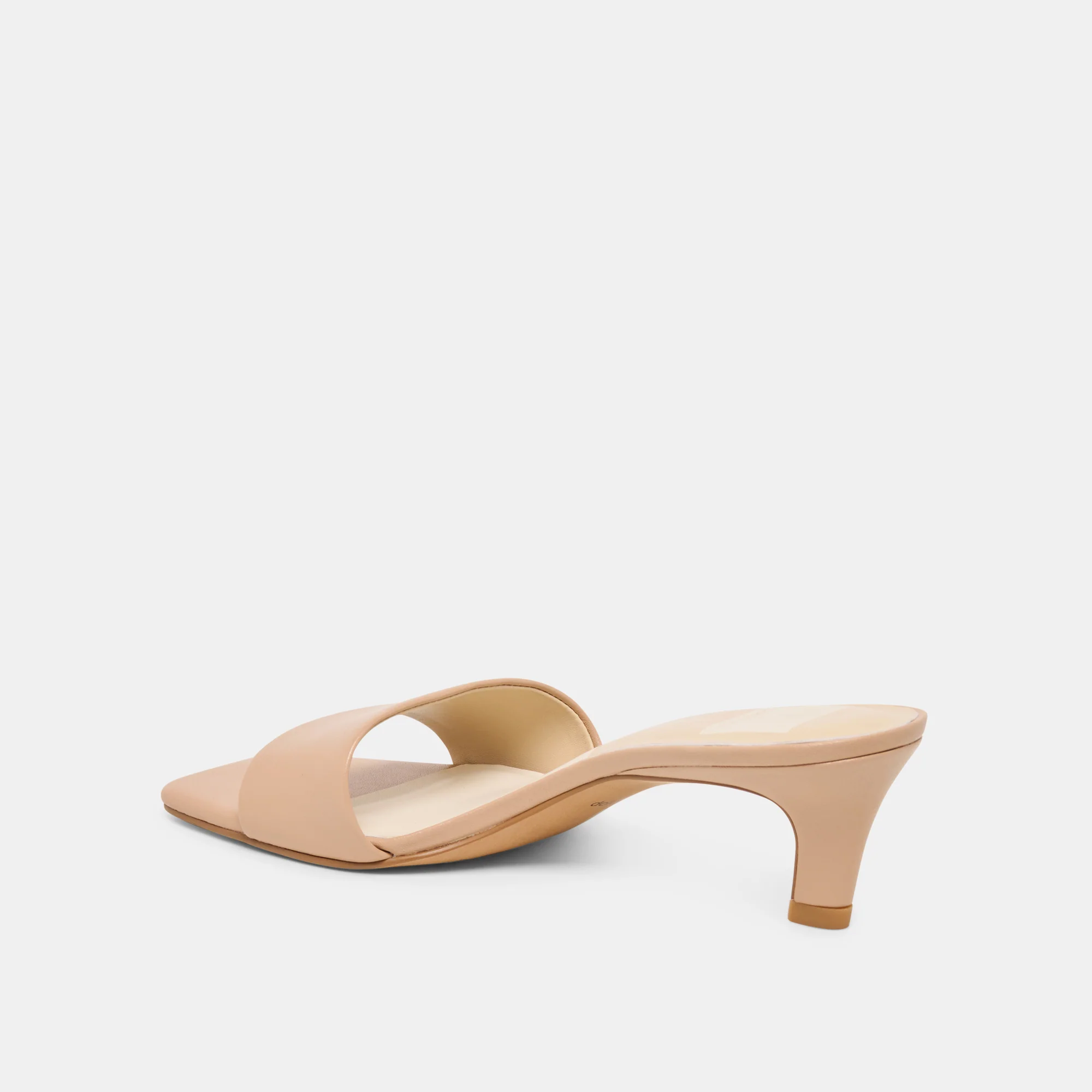 REXA WIDE HEELS LIGHT TAN LEATHER - Image 5