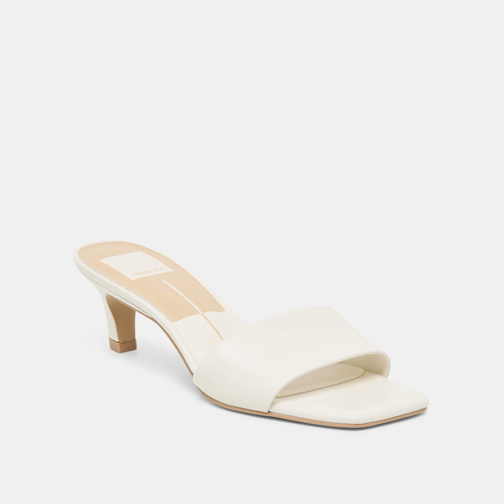 REXA WIDE HEELS TRUE WHITE LEATHER - Image 2