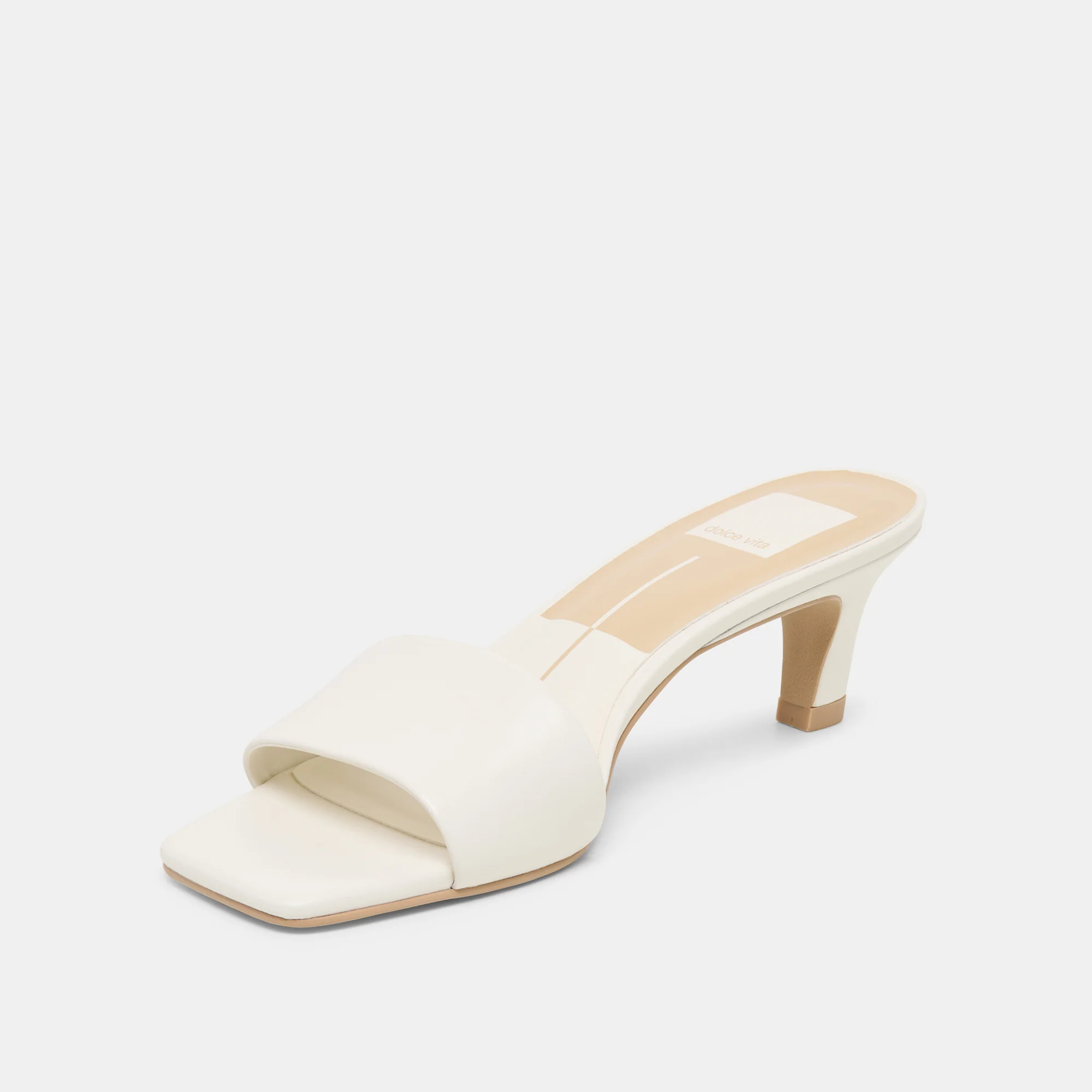 REXA WIDE HEELS TRUE WHITE LEATHER - Image 4