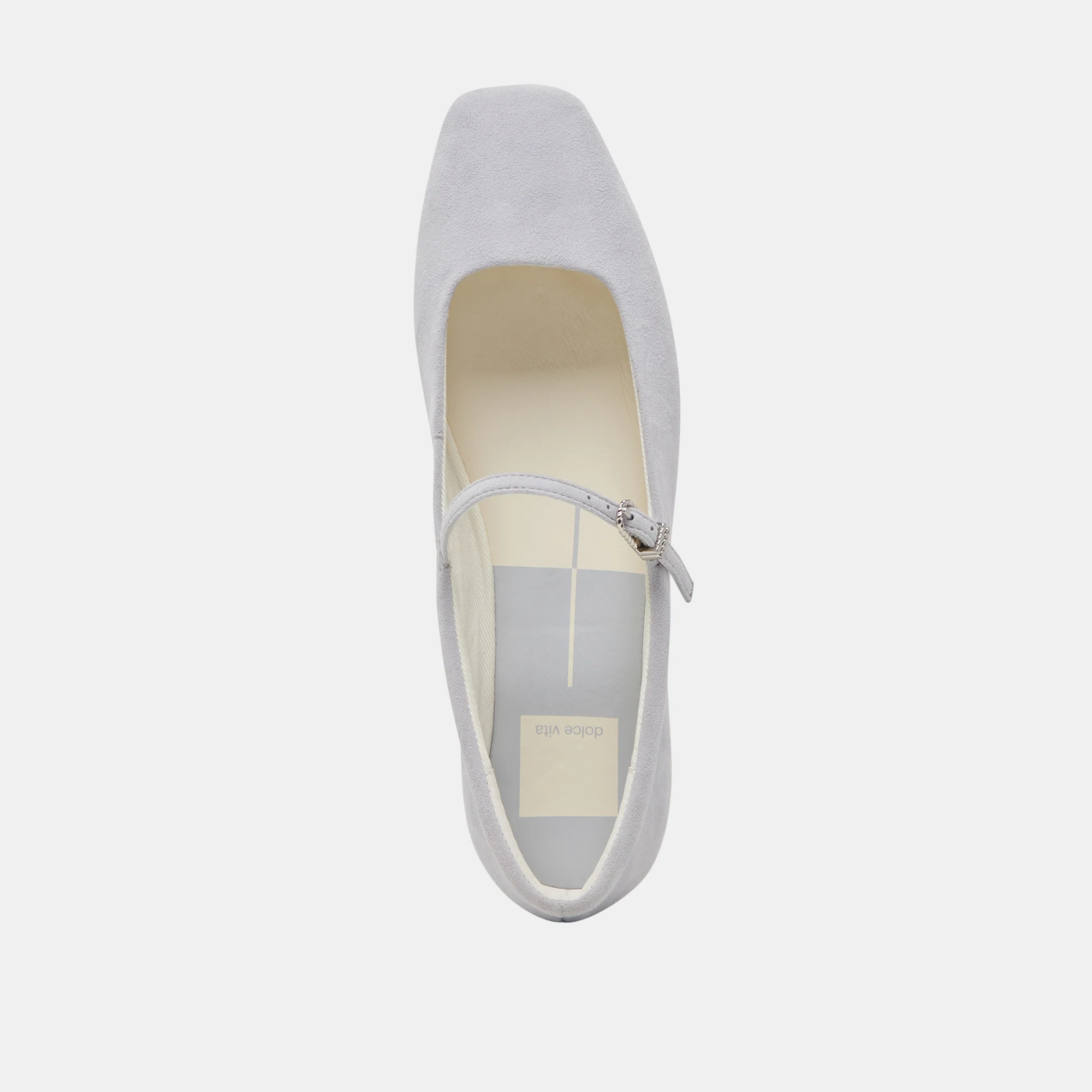 REYES BALLET FLATS DUSTY BLUE SUEDE - Image 8