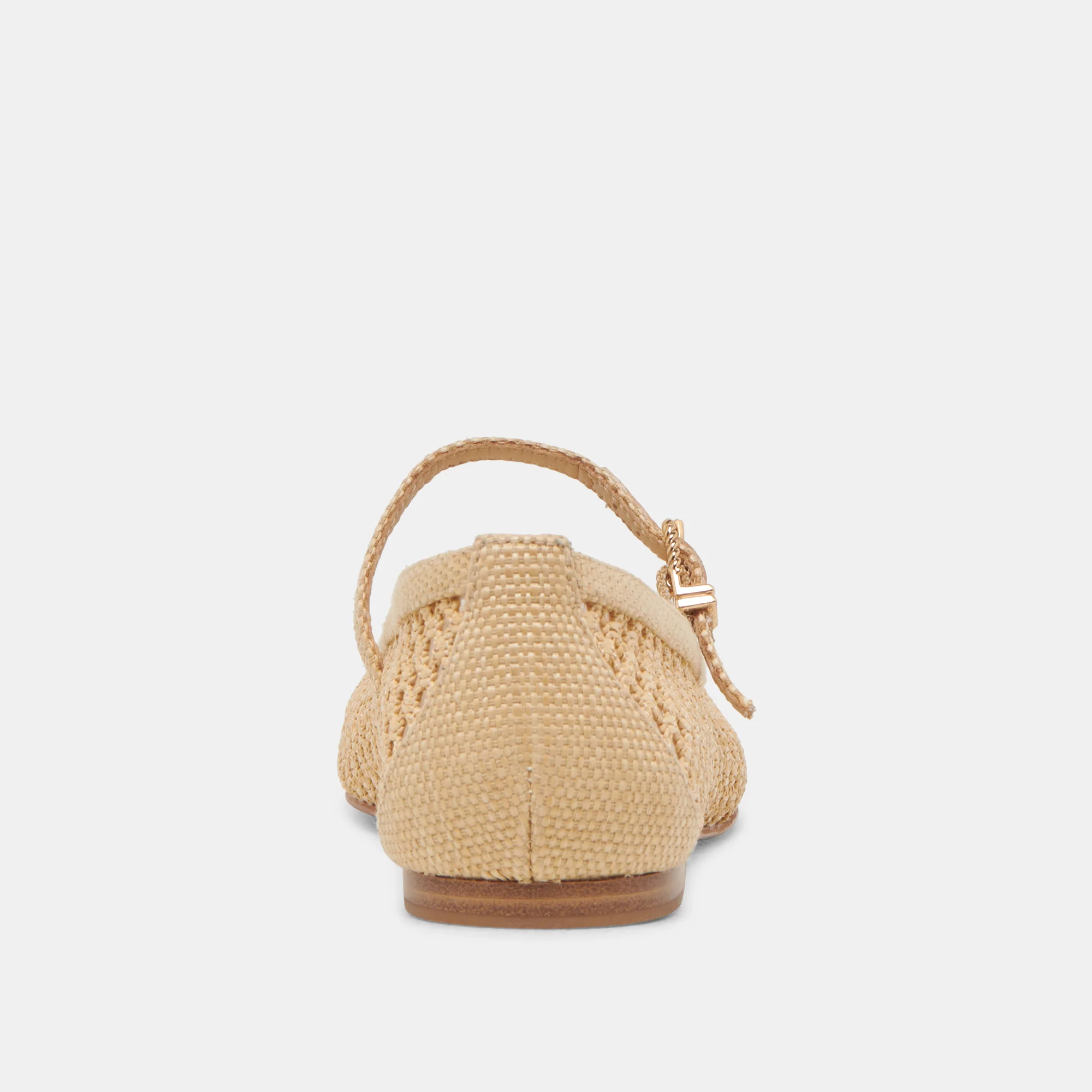 REYES WIDE BALLET FLATS LT NATURAL WOVEN RAFFIA - Image 7