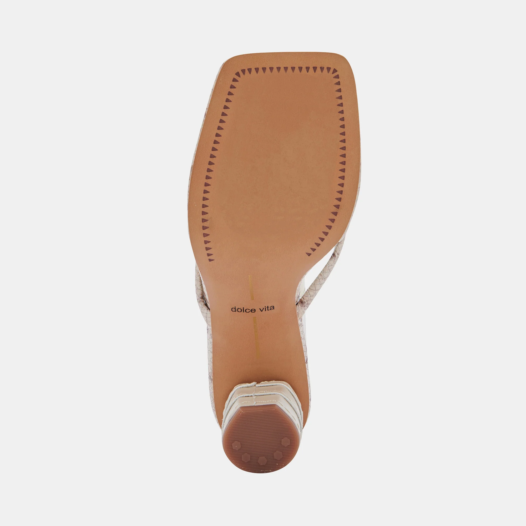 RHYE HEELS LT TAUPE EMBOSSED STELLA - Image 9