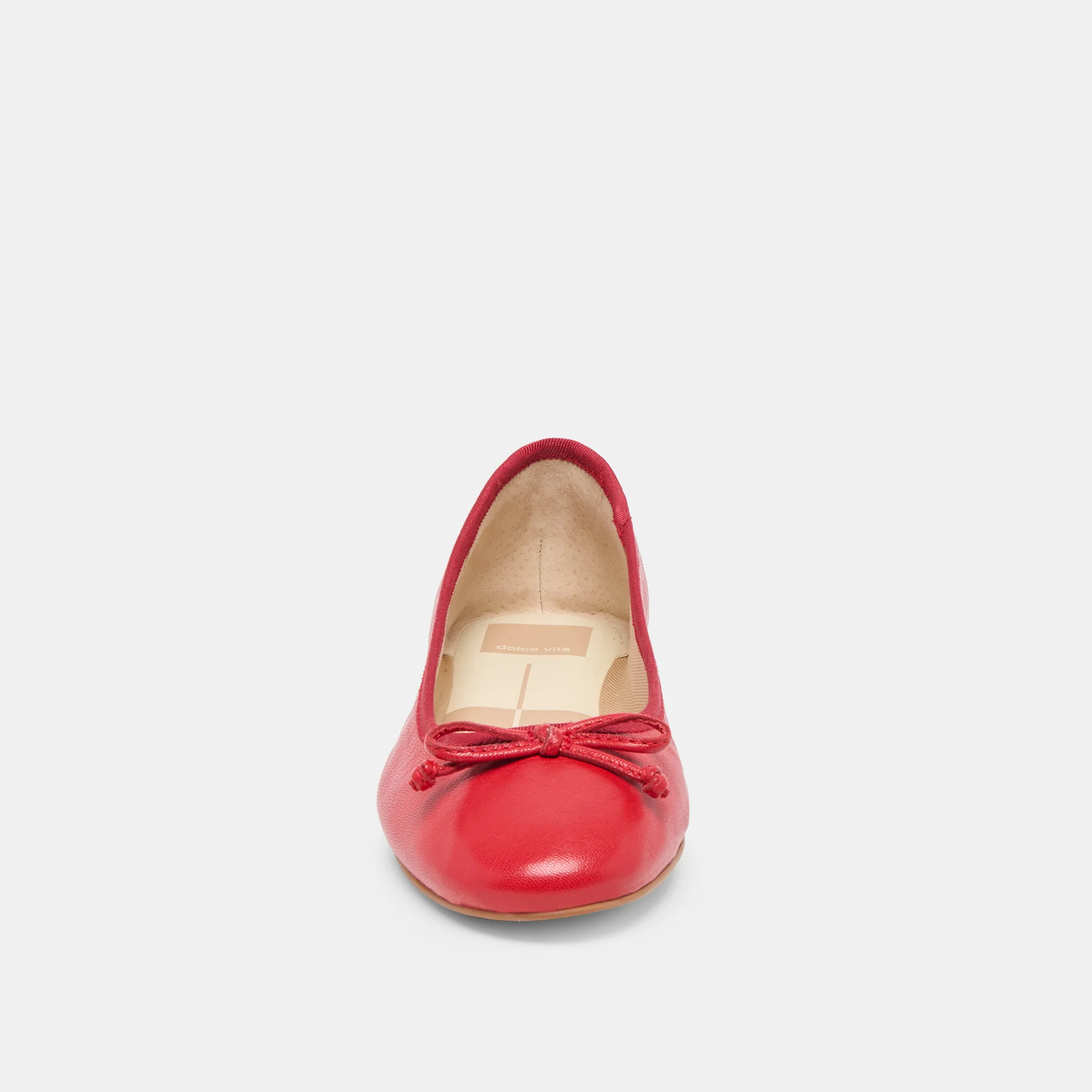 RITLA WIDE BALLET FLATS CHERRY LEATHER - Image 6