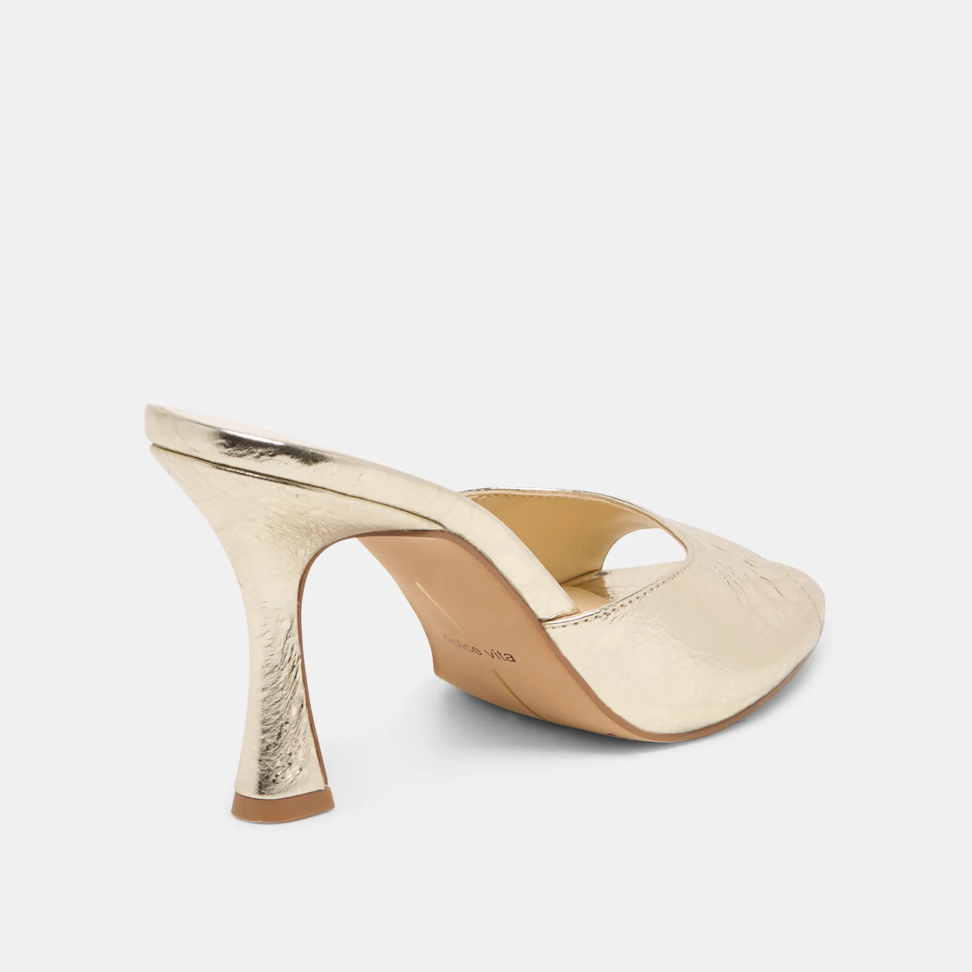 ROSHA HEELS PLATINUM DISTRESSED LEATHER - Image 3