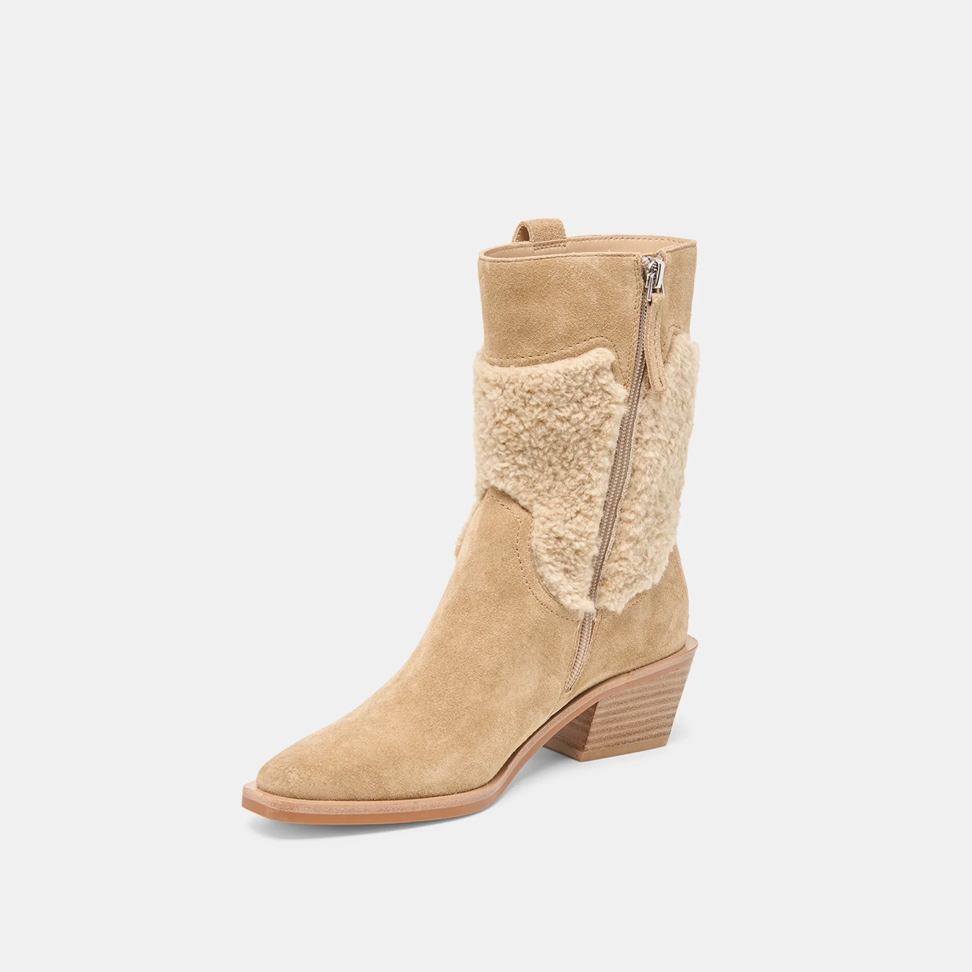 SALIL PLUSH BOOTS DK TAUPE SUEDE - Image 7