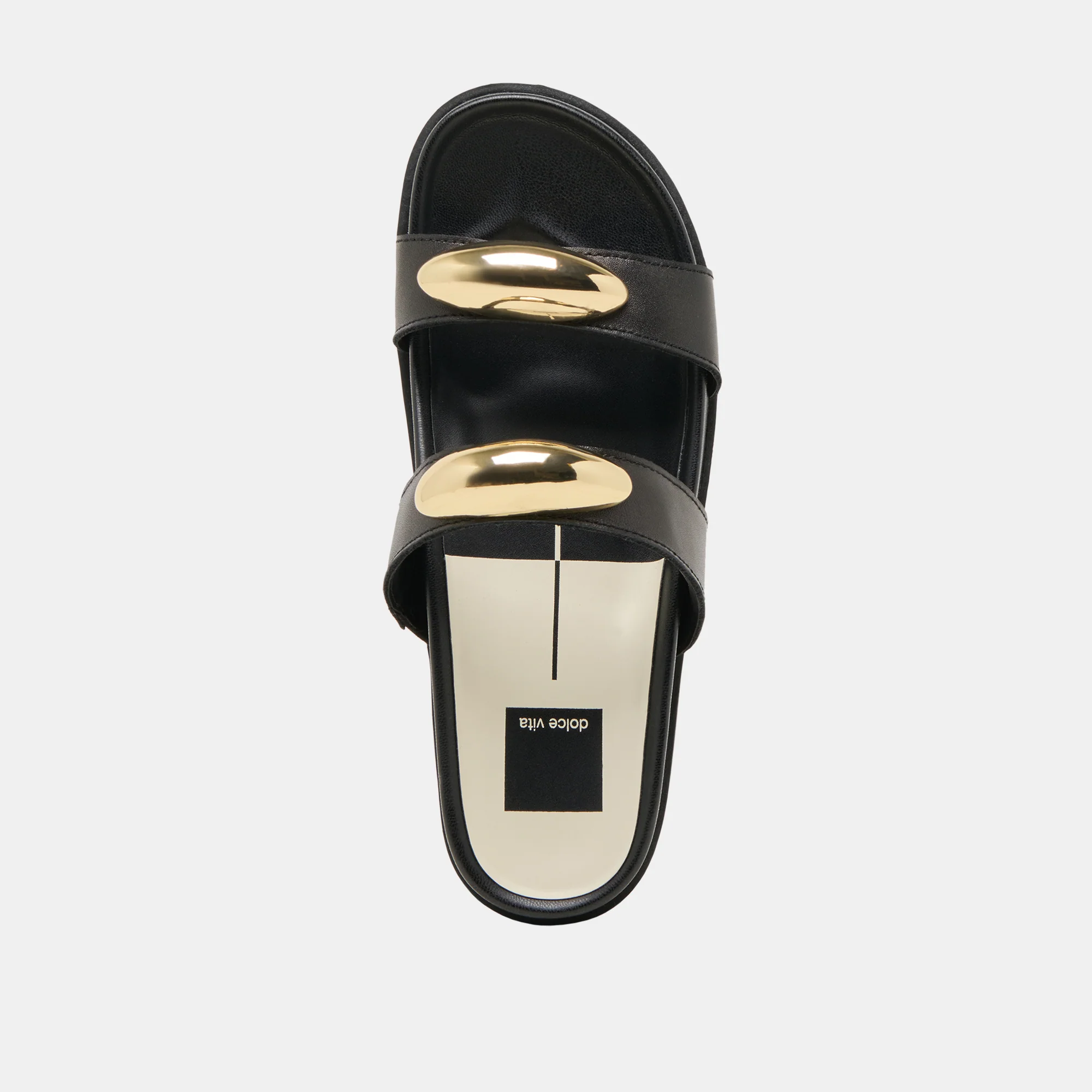 SATINE SANDALS BLACK LEATHER - Image 10