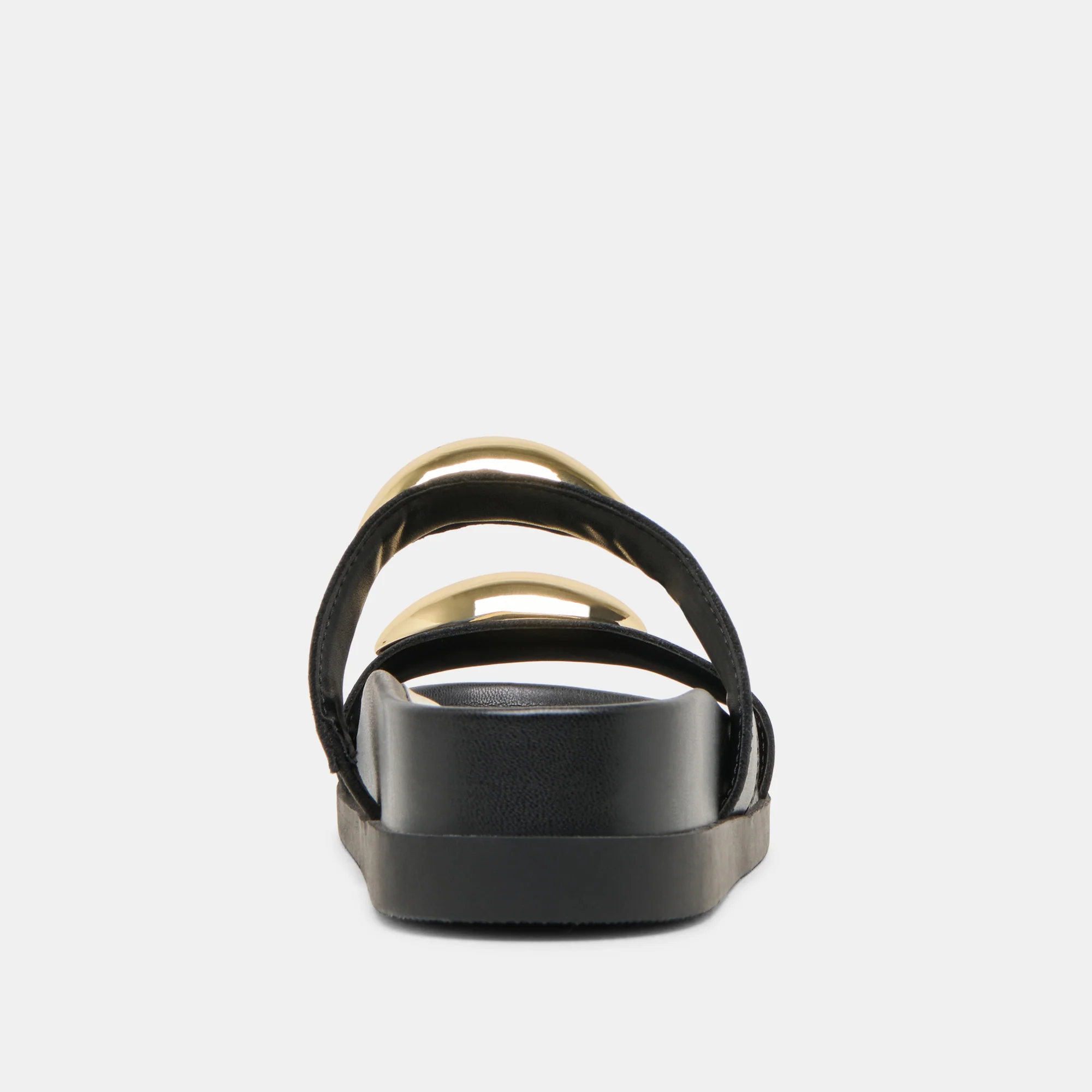 SATINE SANDALS BLACK LEATHER - Image 9