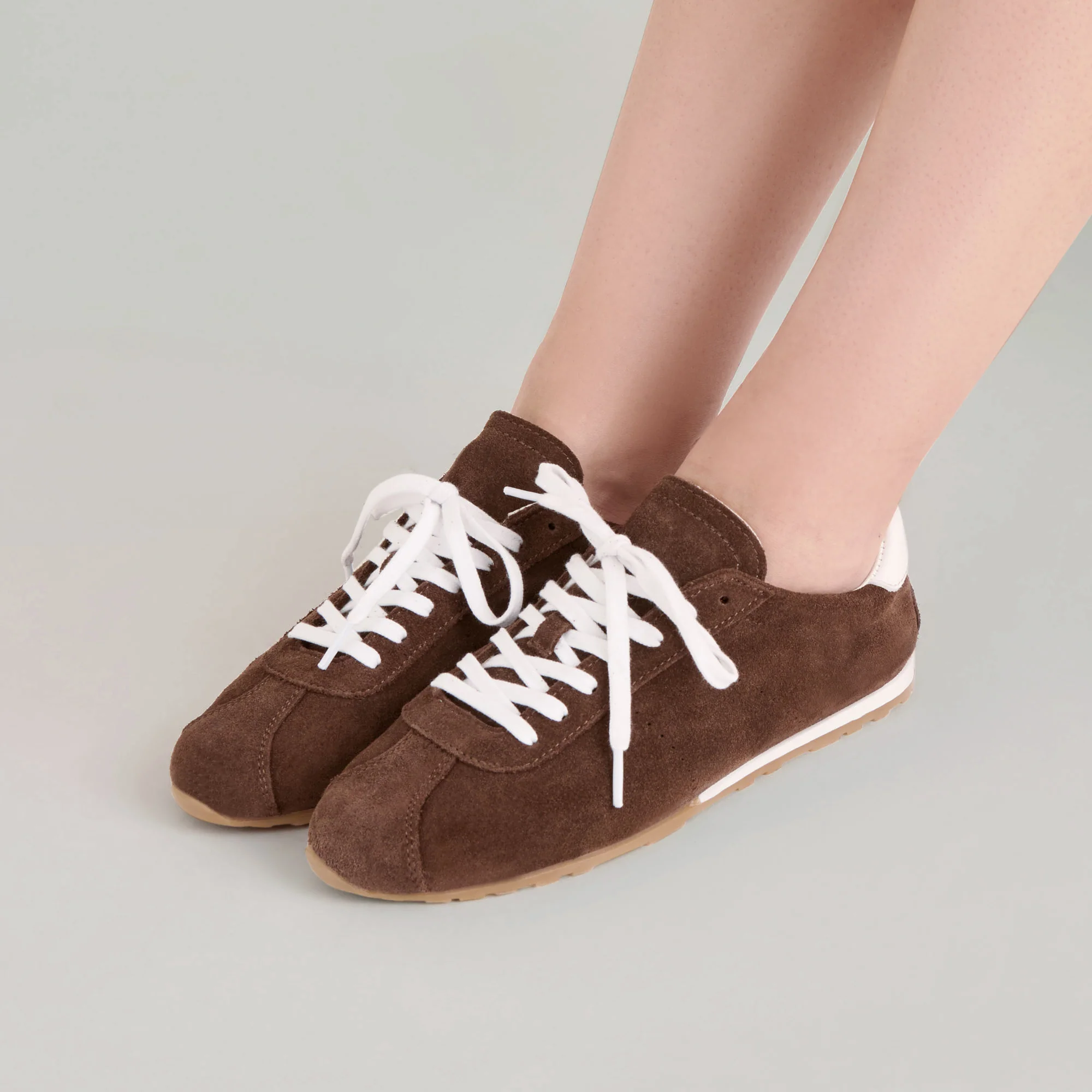 SERINA SNEAKERS DK BROWN SUEDE - Image 4