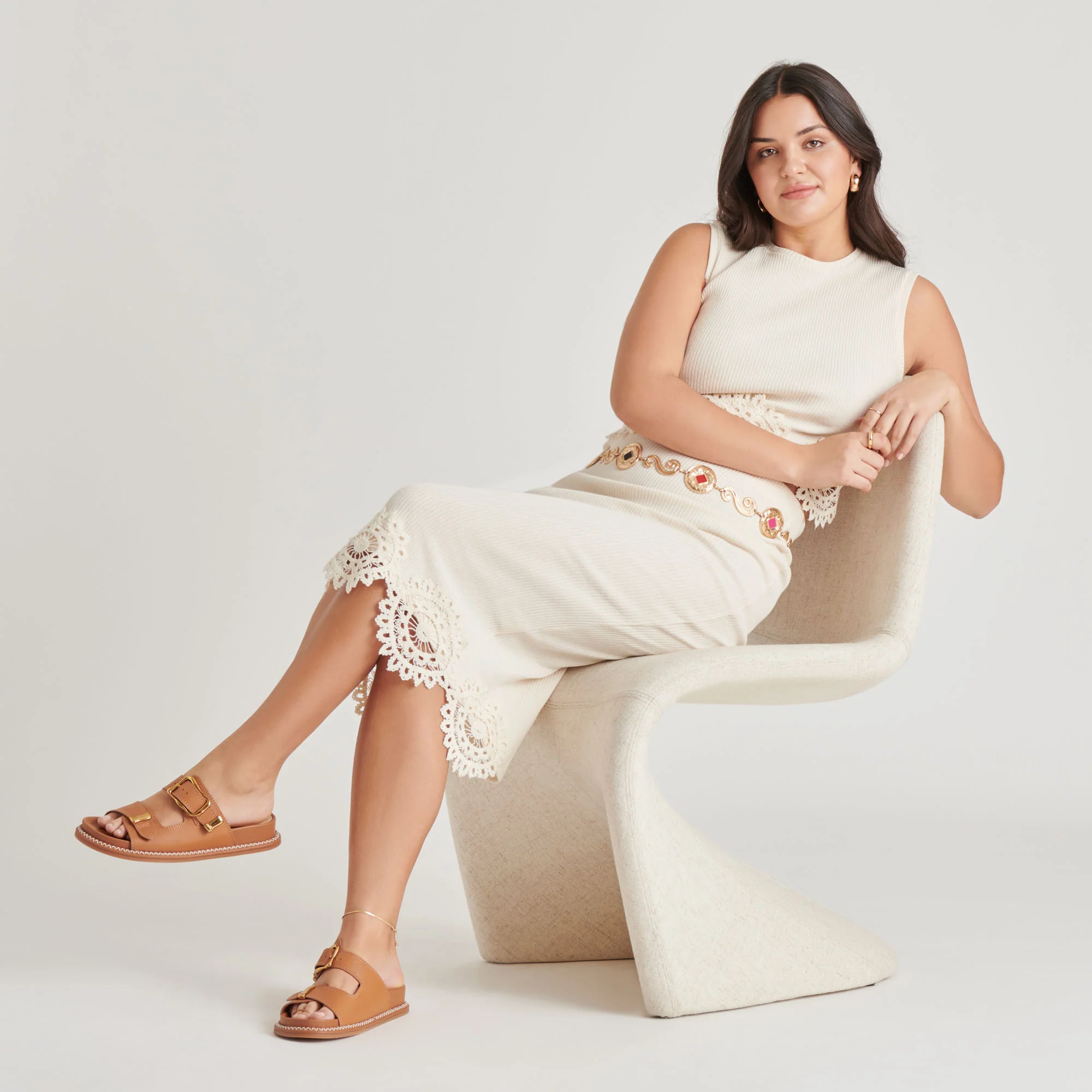 SEVANA SANDALS SADDLE LEATHER - Image 3