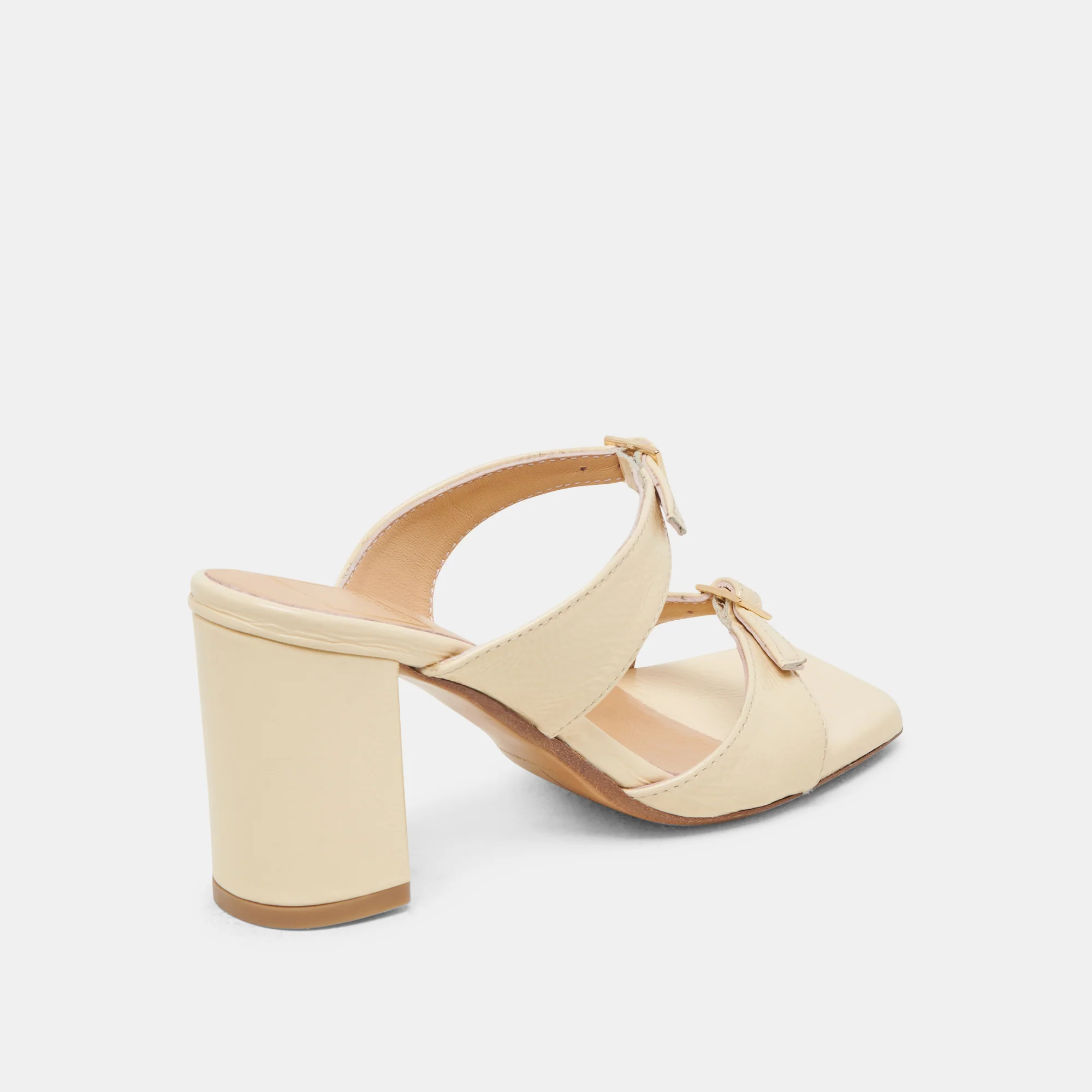 SHANE HEELS LIGHT YELLOW CRINKLE PATENT - Image 3