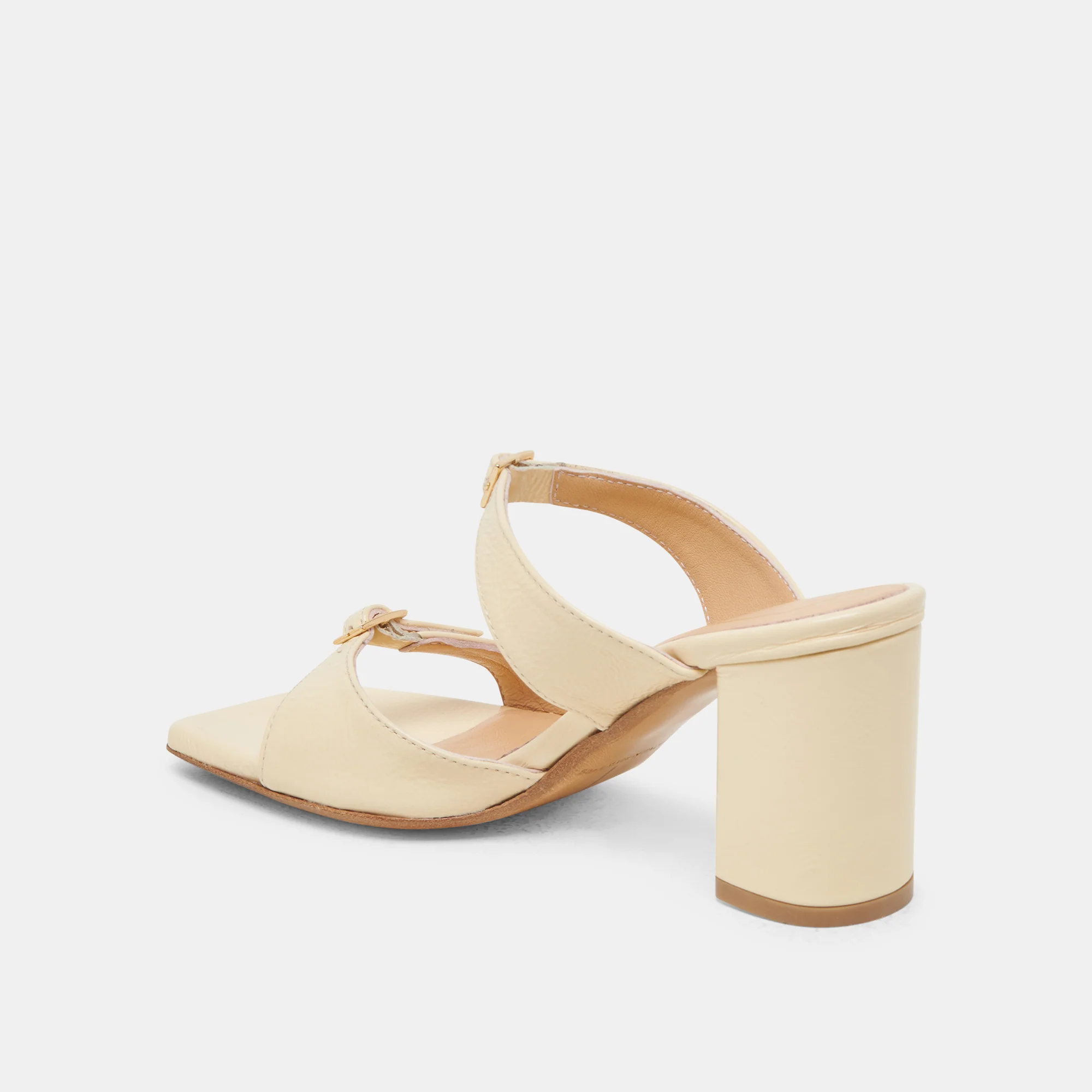 SHANE HEELS LIGHT YELLOW CRINKLE PATENT - Image 5