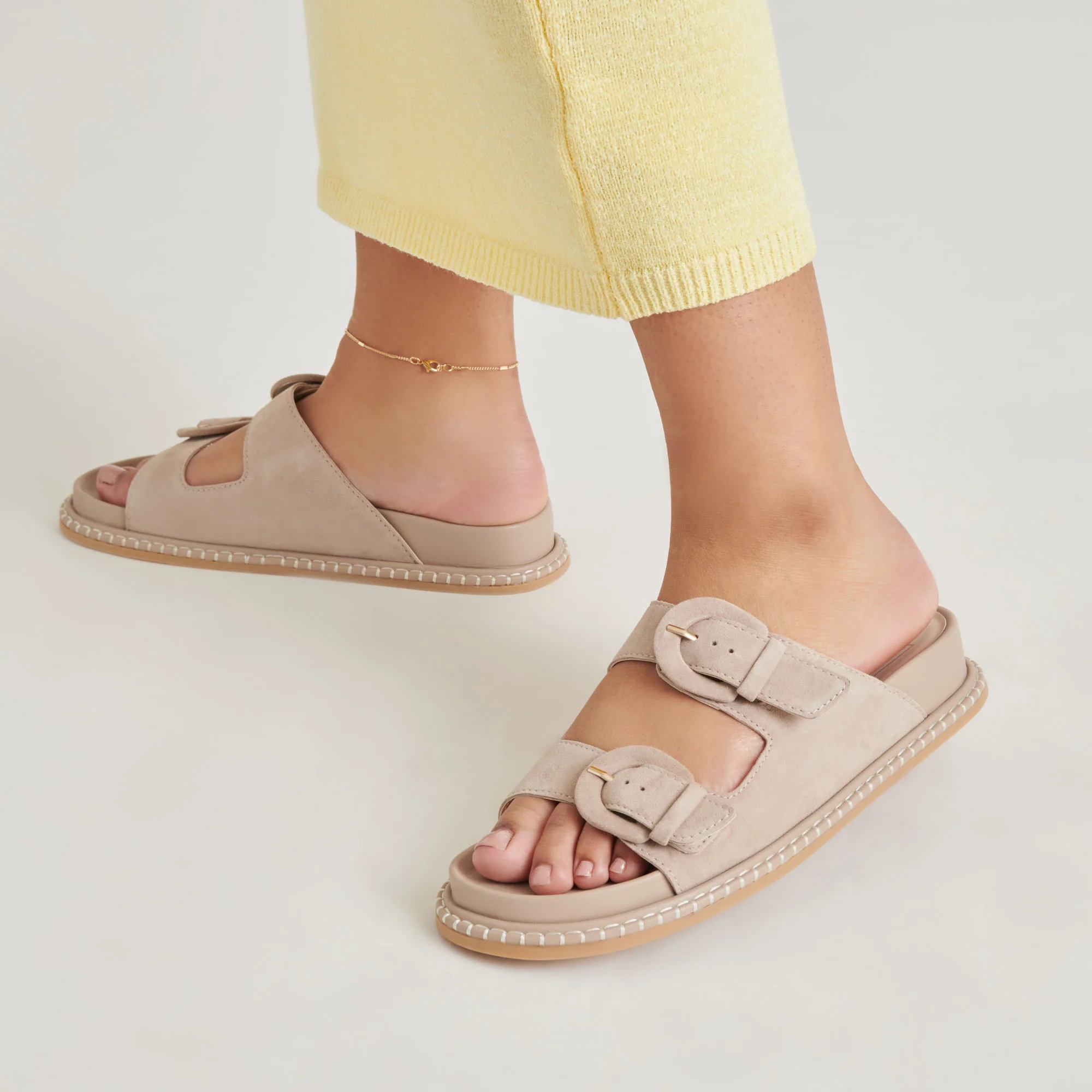 SHAUNY SANDALS DK TAUPE SUEDE - Image 3