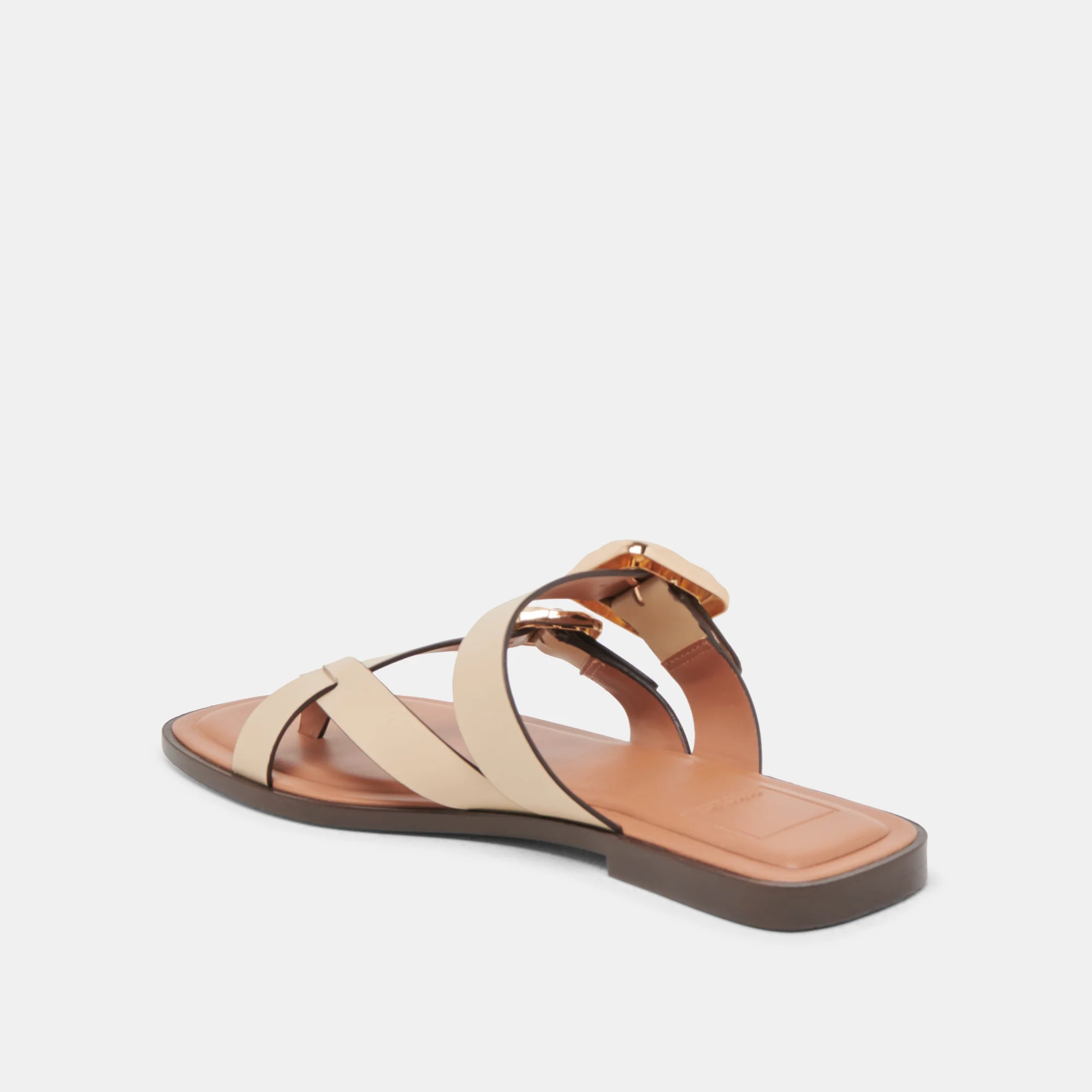 SHORE SANDALS IVORY LEATHER - Image 7