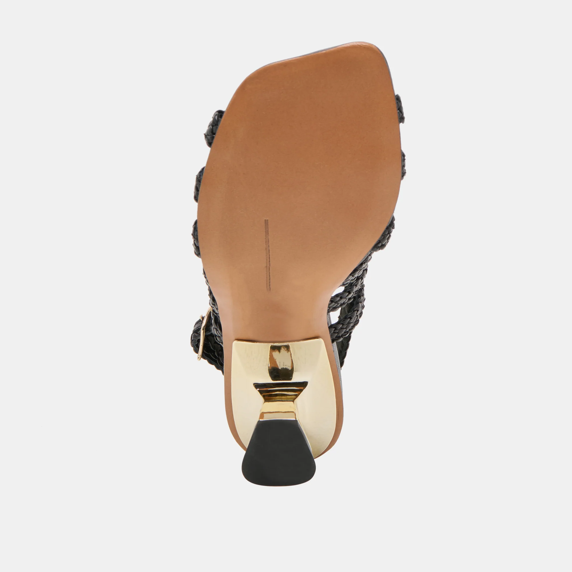 SICILY HEELS BLACK WOVEN LEATHER - Image 9