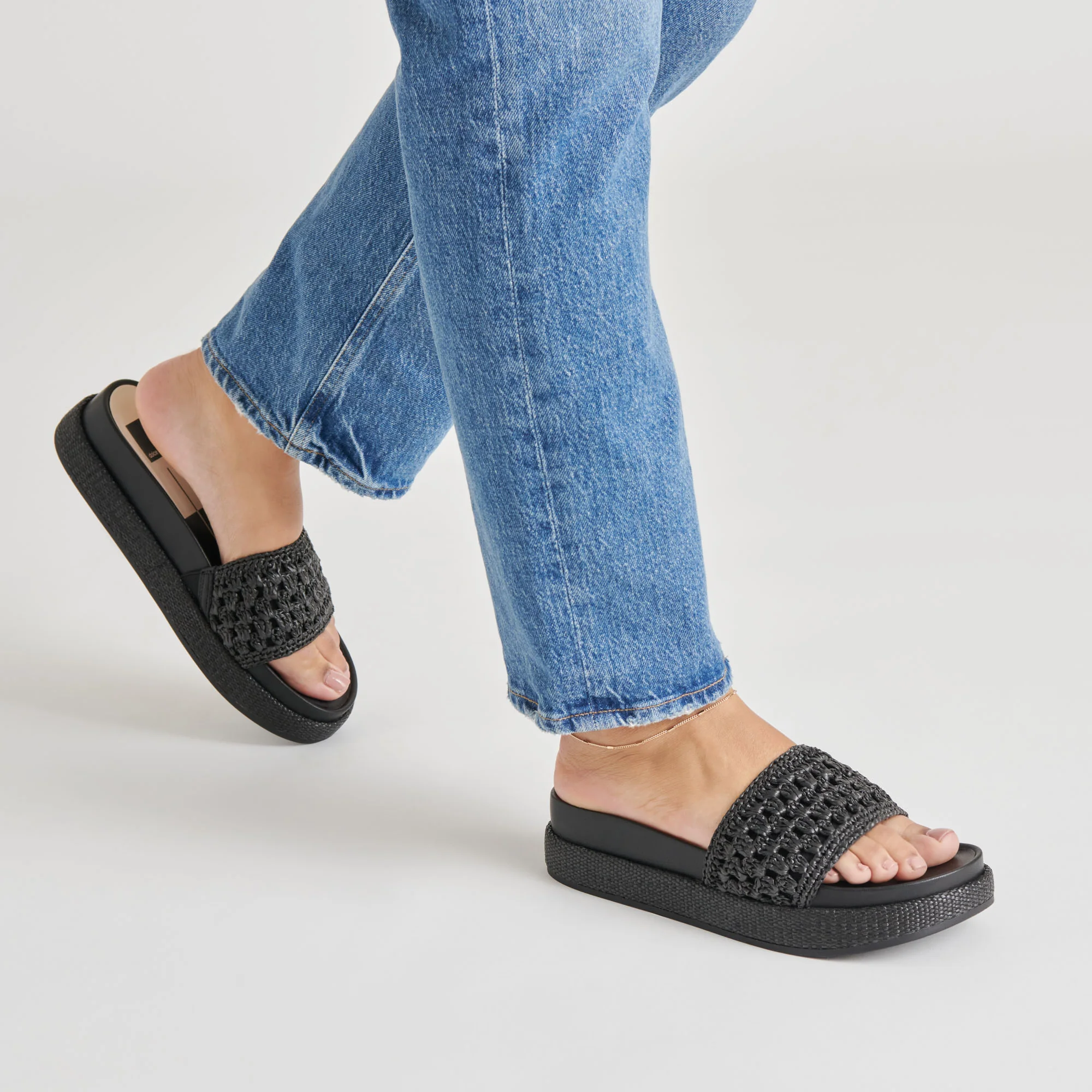 SIDONA SANDALS ONYX RAFFIA - Image 4