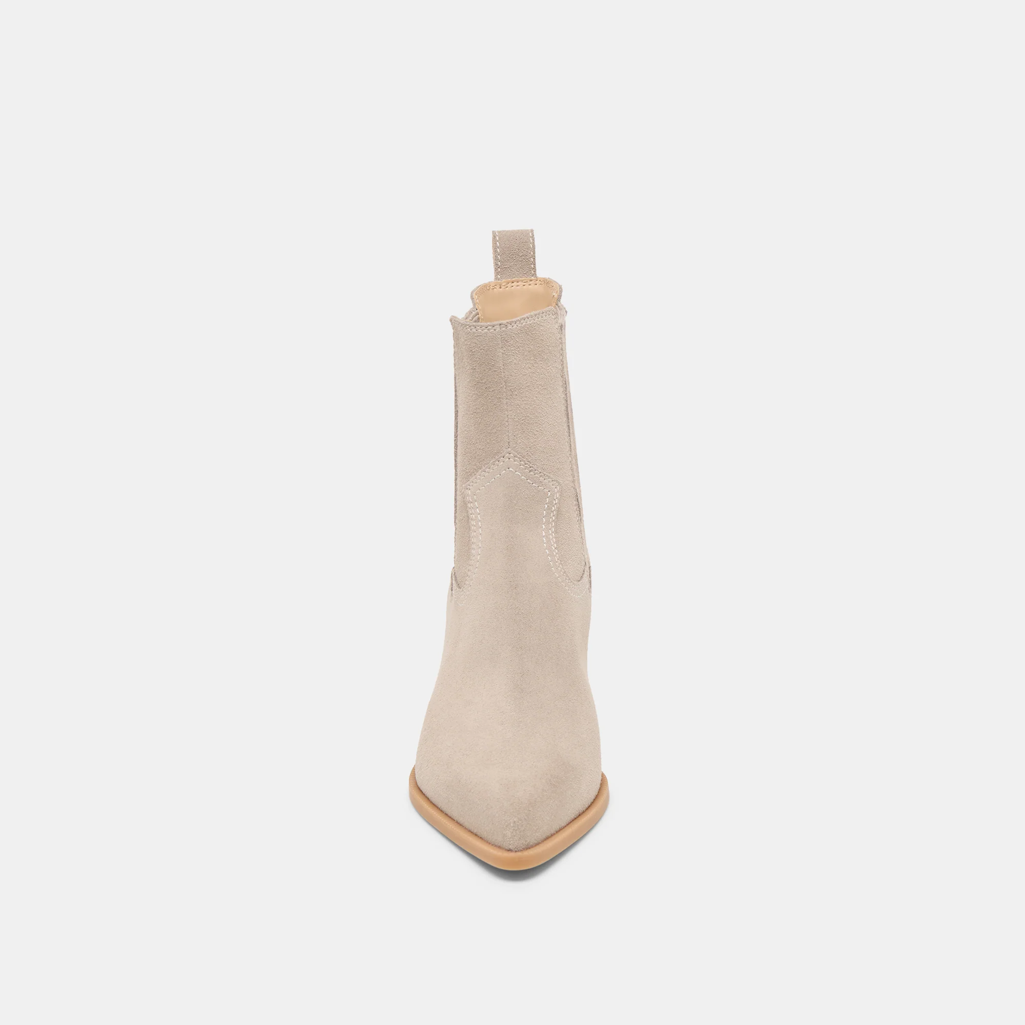 SLIM BOOTIES TAUPE SUEDE - Image 6