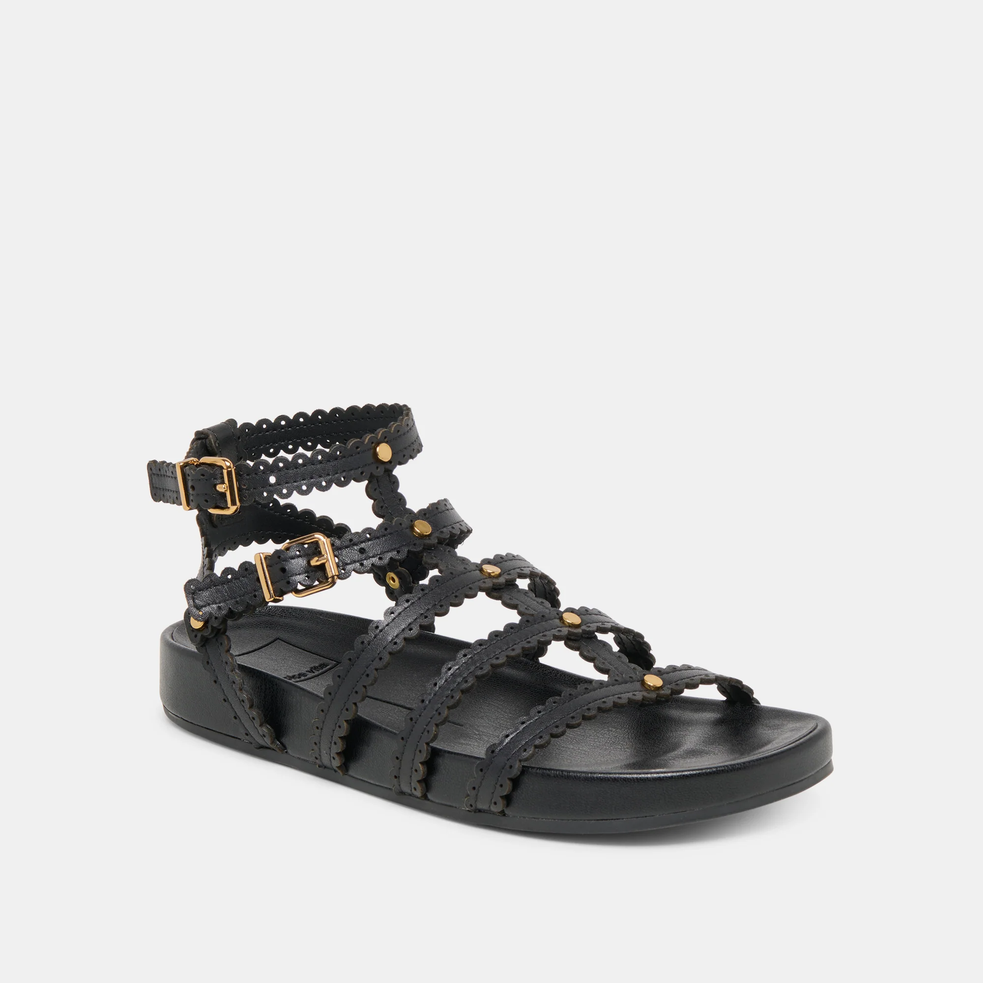 SUSANA SANDALS BLACK LEATHER - Image 2