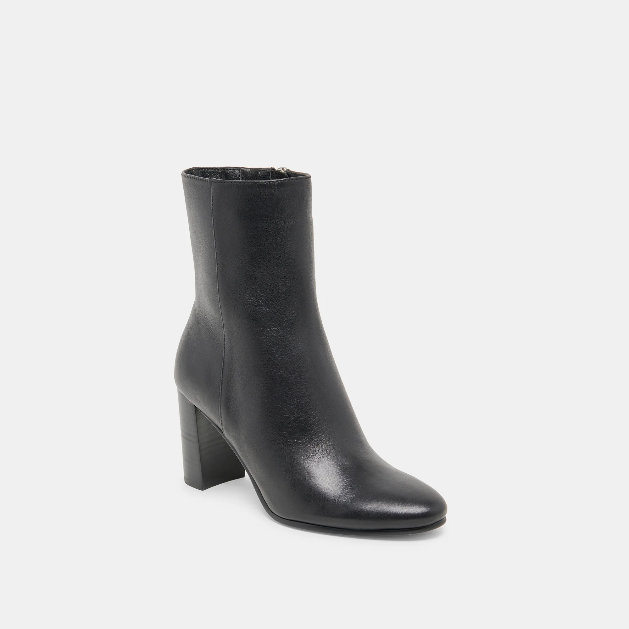 SUZY WIDE BOOTIES BLACK LEATHER - Image 2