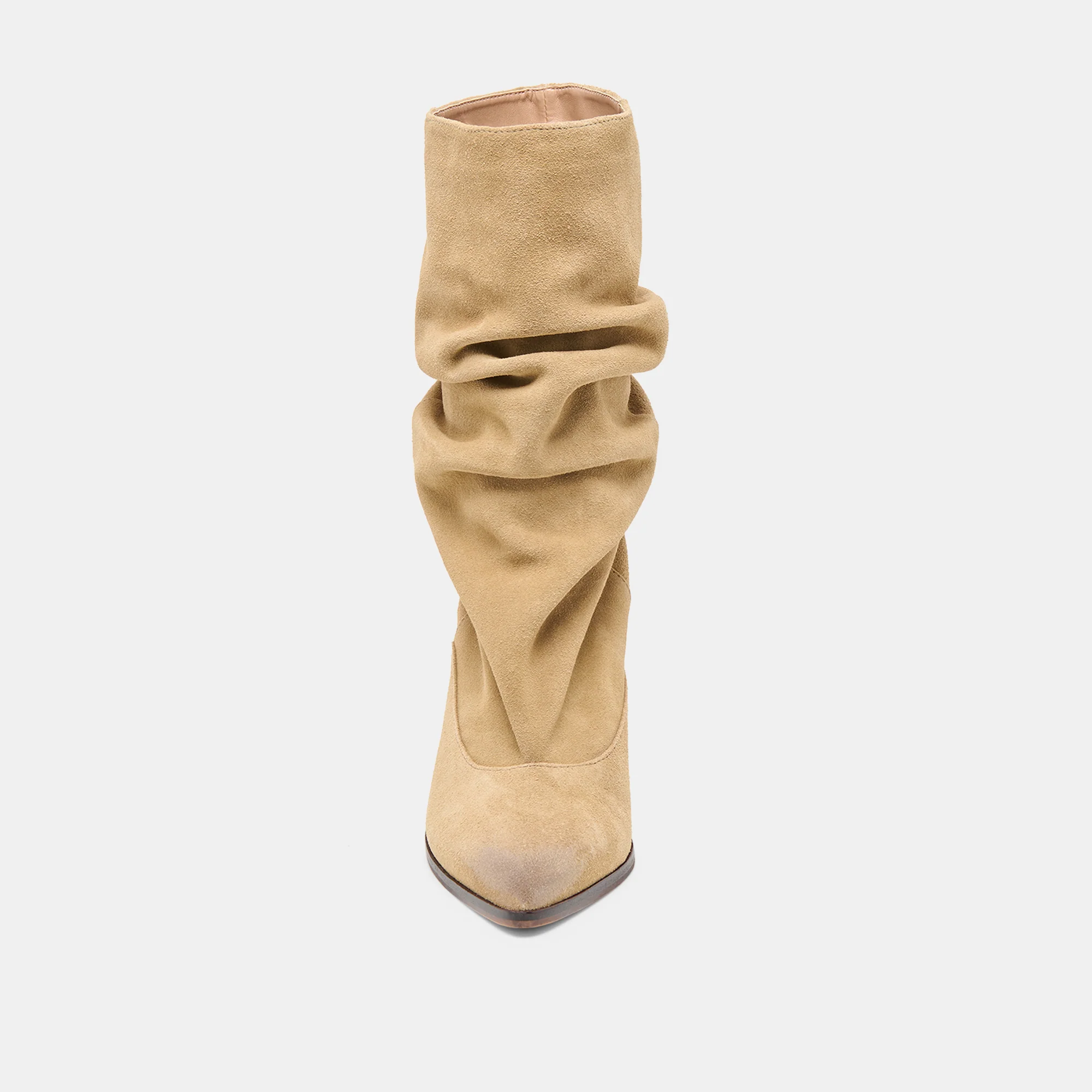 TALINA WIDE CALF BOOTS DK TAUPE SUEDE - Image 8