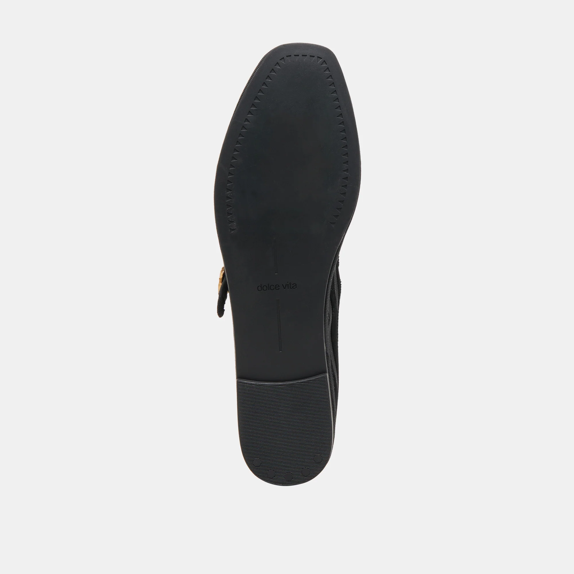 TAMEKA BALLET FLATS BLACK STRIPE MESH - Image 9