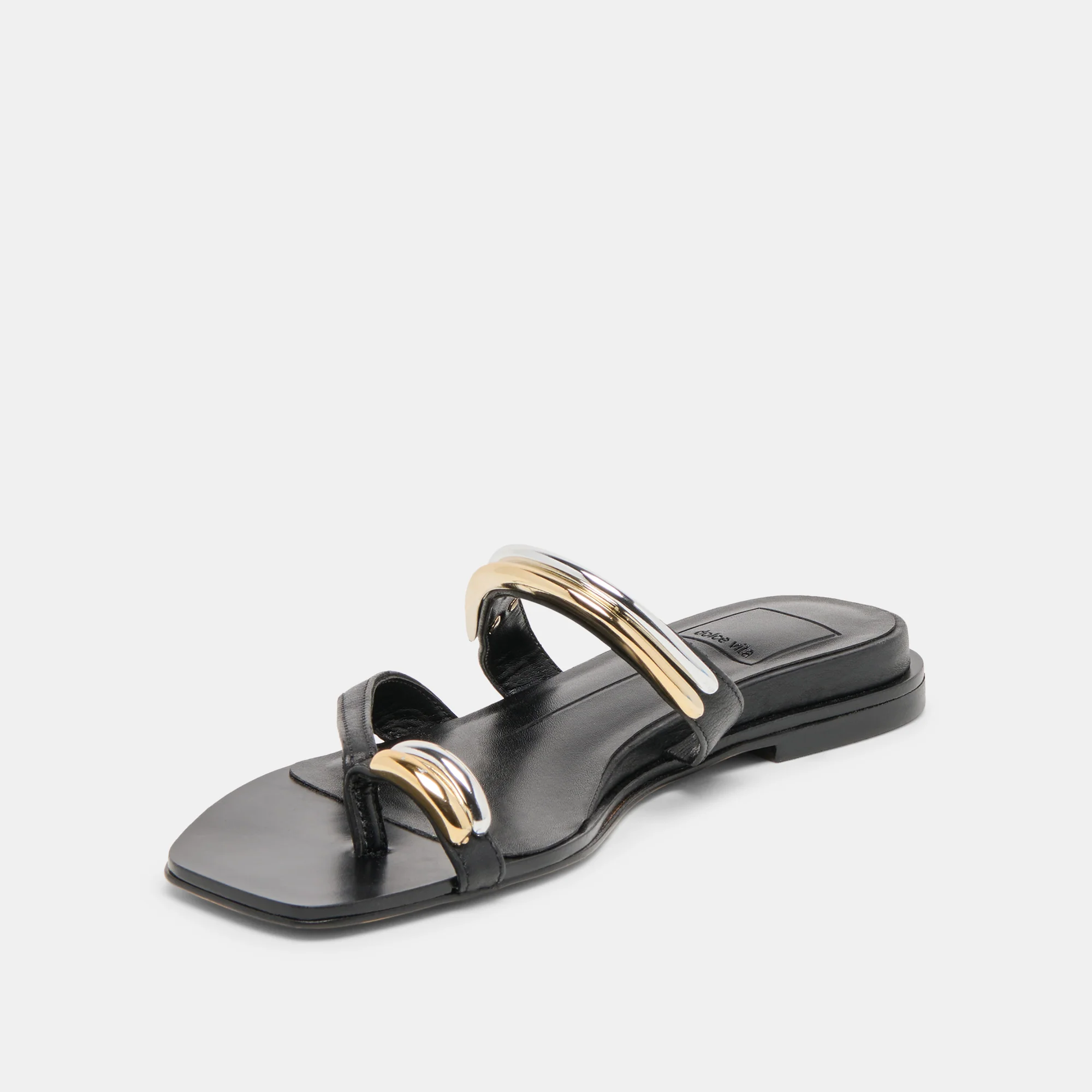 TARINA SANDALS BLACK LEATHER - Image 7