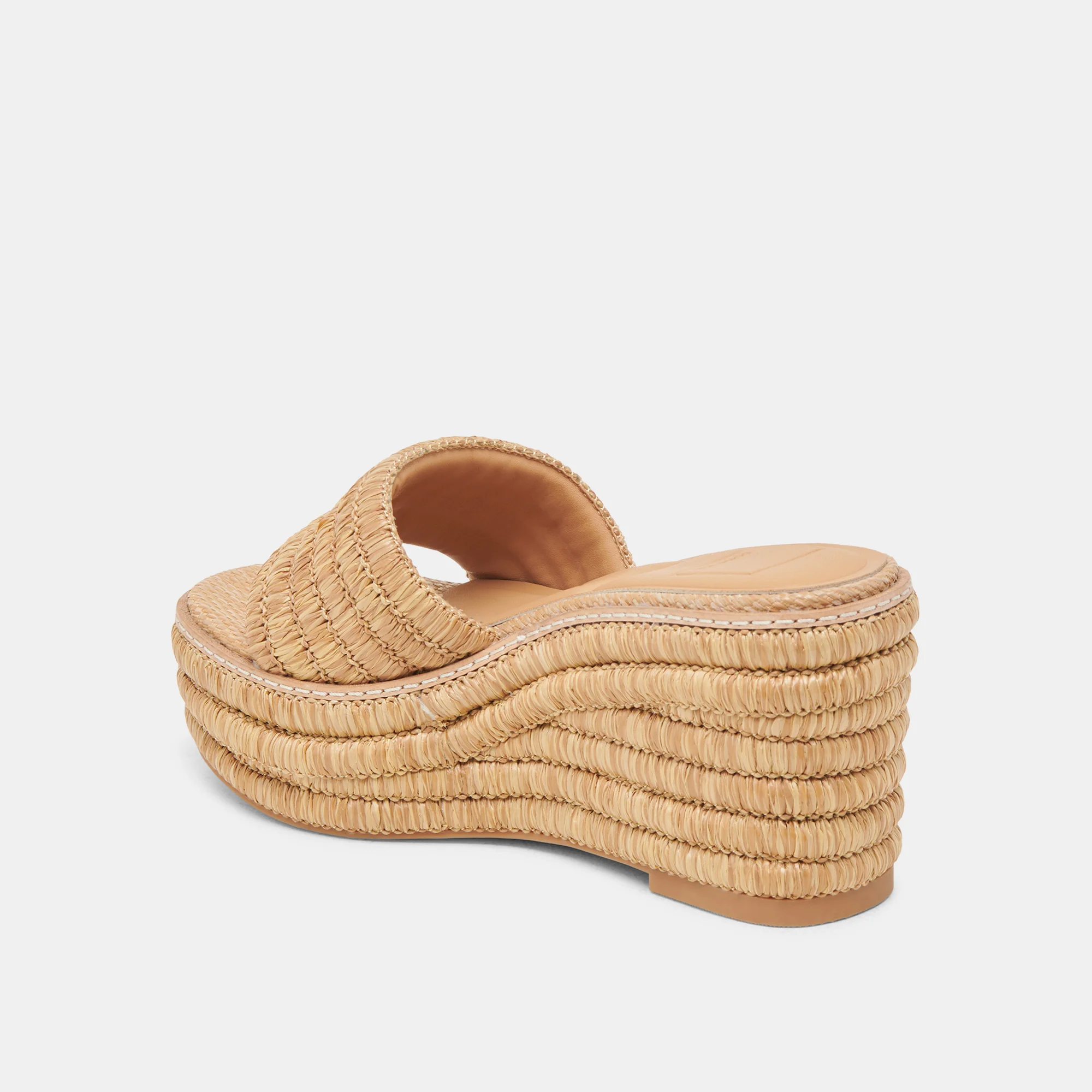 THRONE WEDGES LT NATURAL RAFFIA - Image 9