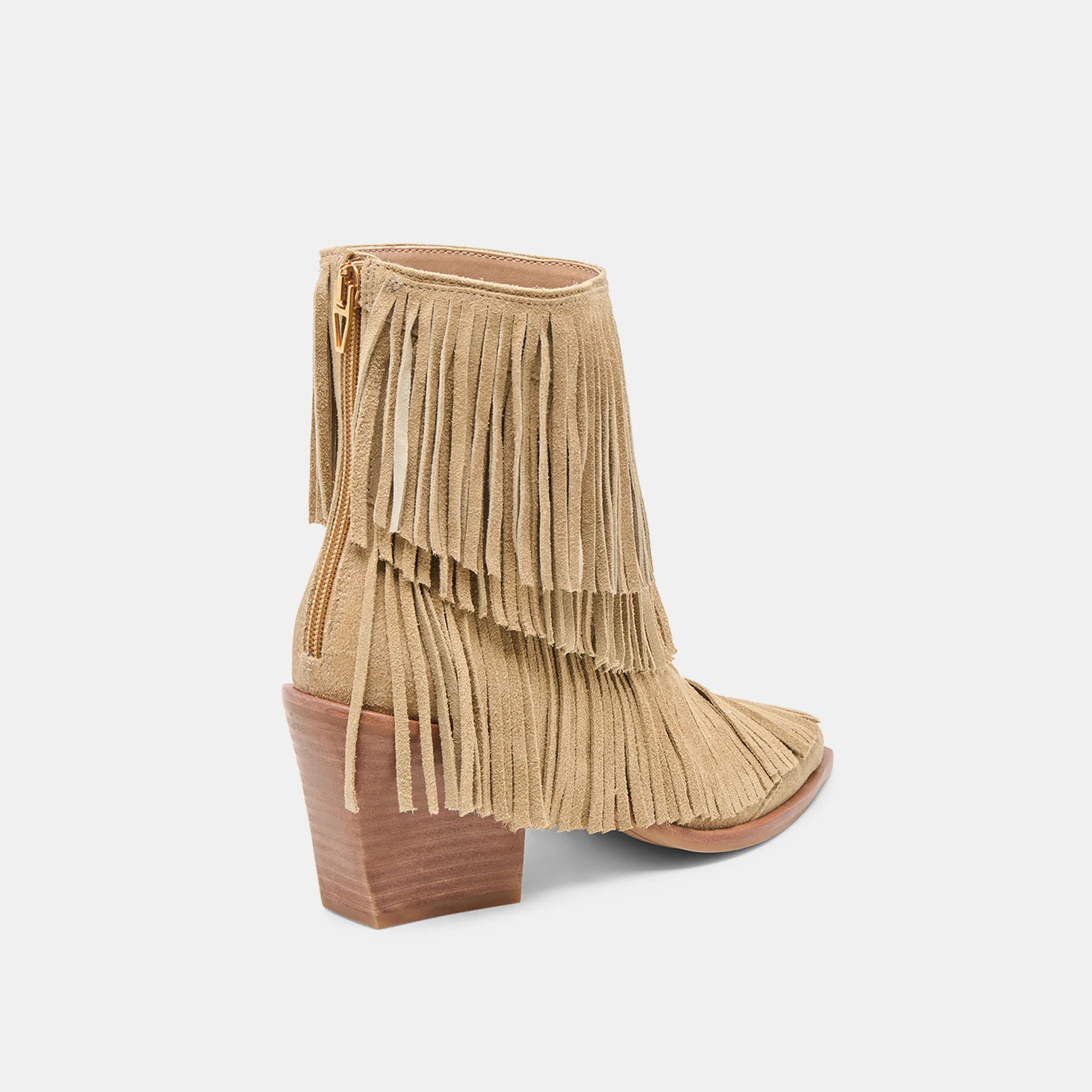 TOREY BOOTIES DK TAUPE SUEDE - Image 5