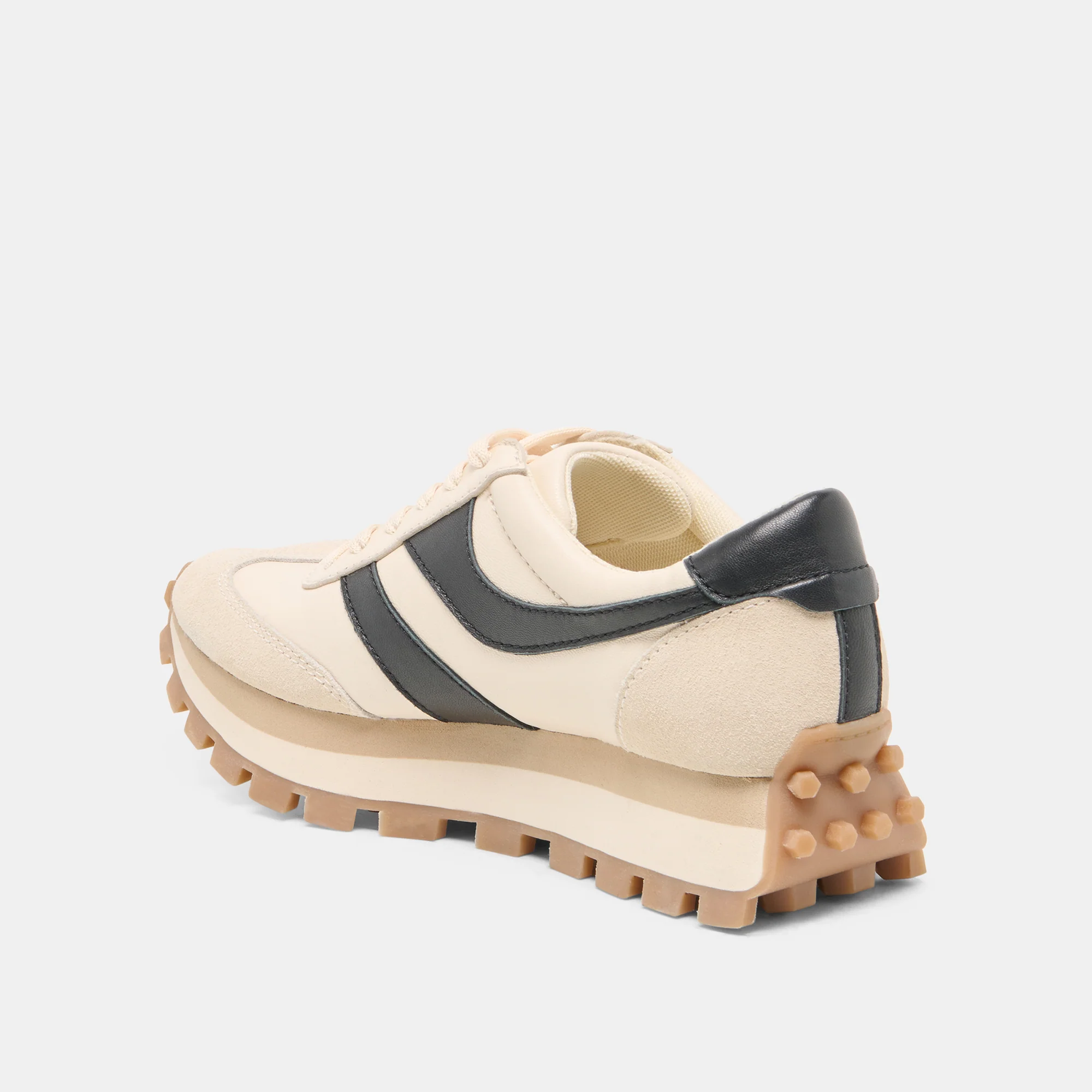 TRESA SNEAKERS WHITE BLACK LEATHER - Image 5