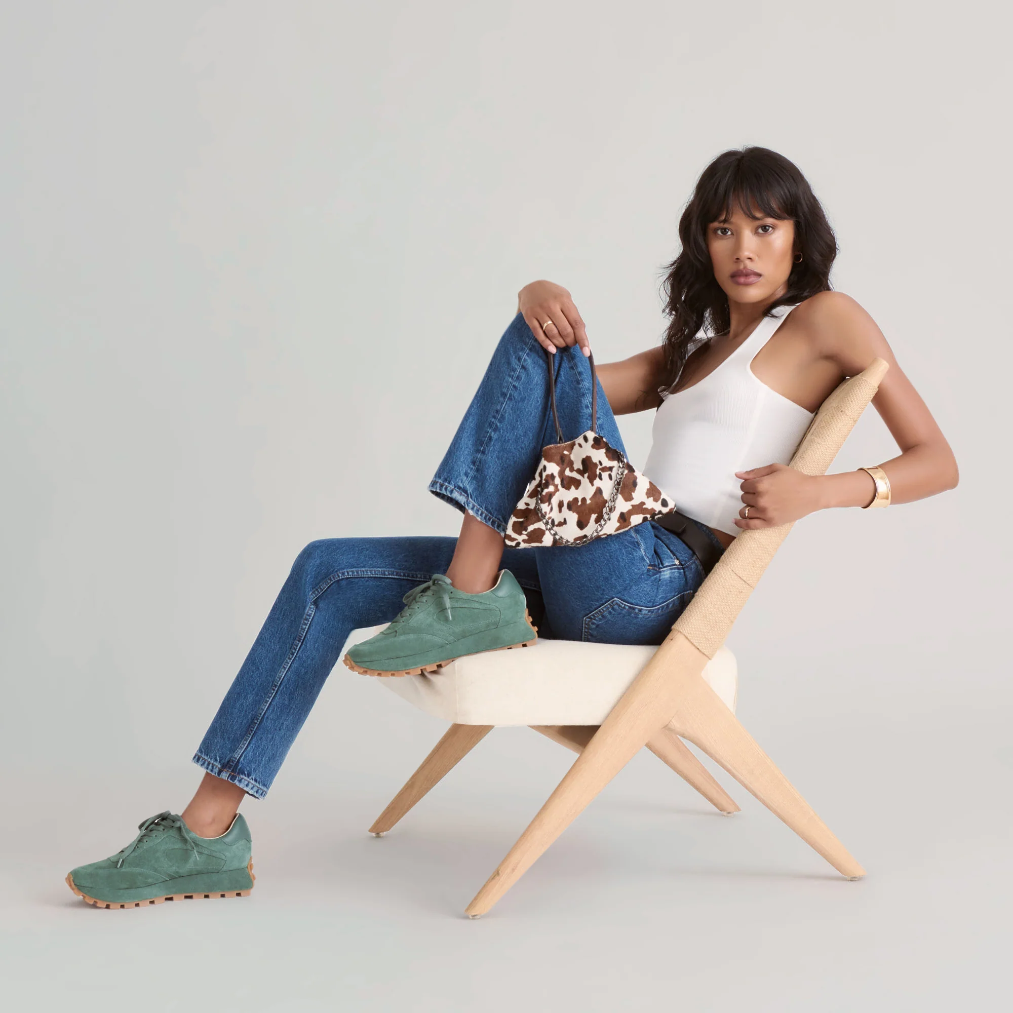 TRICIA SNEAKERS DK GREEN SUEDE - Image 4